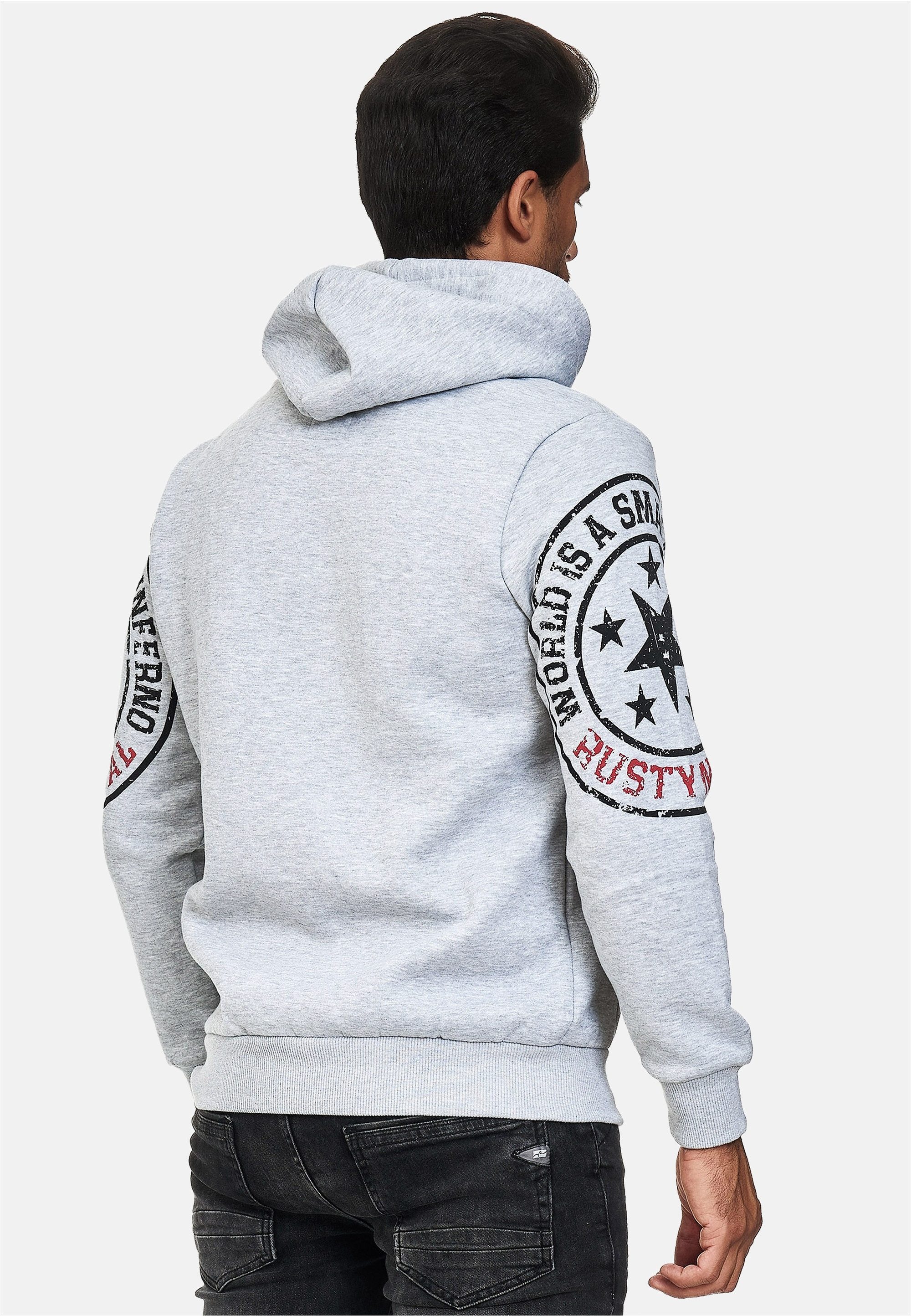 Rusty Neal Kapuzensweatshirt mit coolen Markenprints – Bild 5 von 5