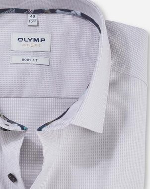 OLYMP Langarmhemd Level Five mit Kent-Kragen