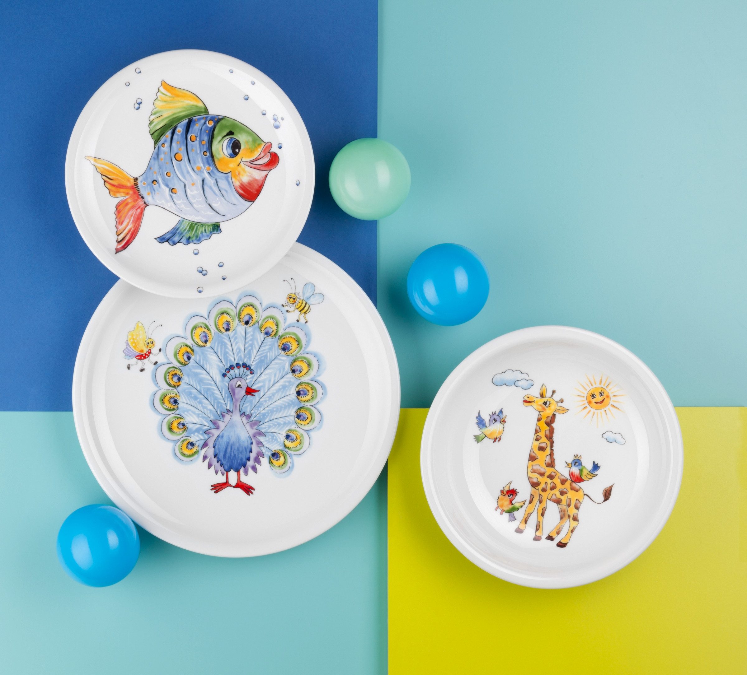Seltmann Weiden Speiseteller Compact - Bunte Tierwelt, (1 St), rund 25,5 cm