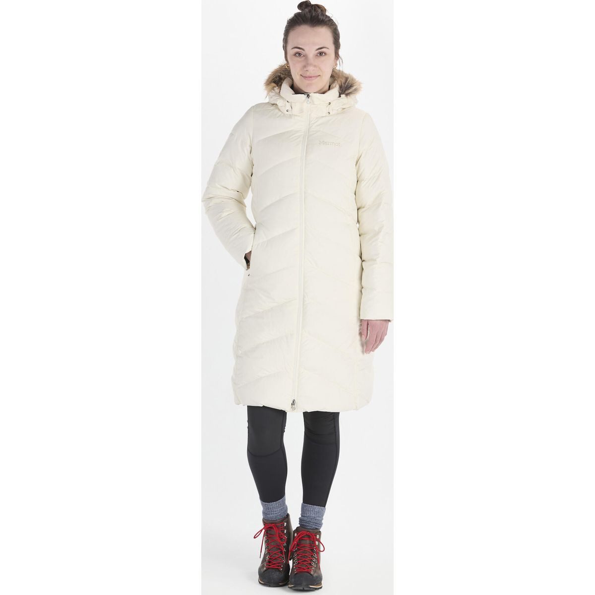 Marmot Outdoorjacke Wm's Montreaux Coat Eleganter Damenmantel mit 700er Daunenfüllung, wasserabweisend