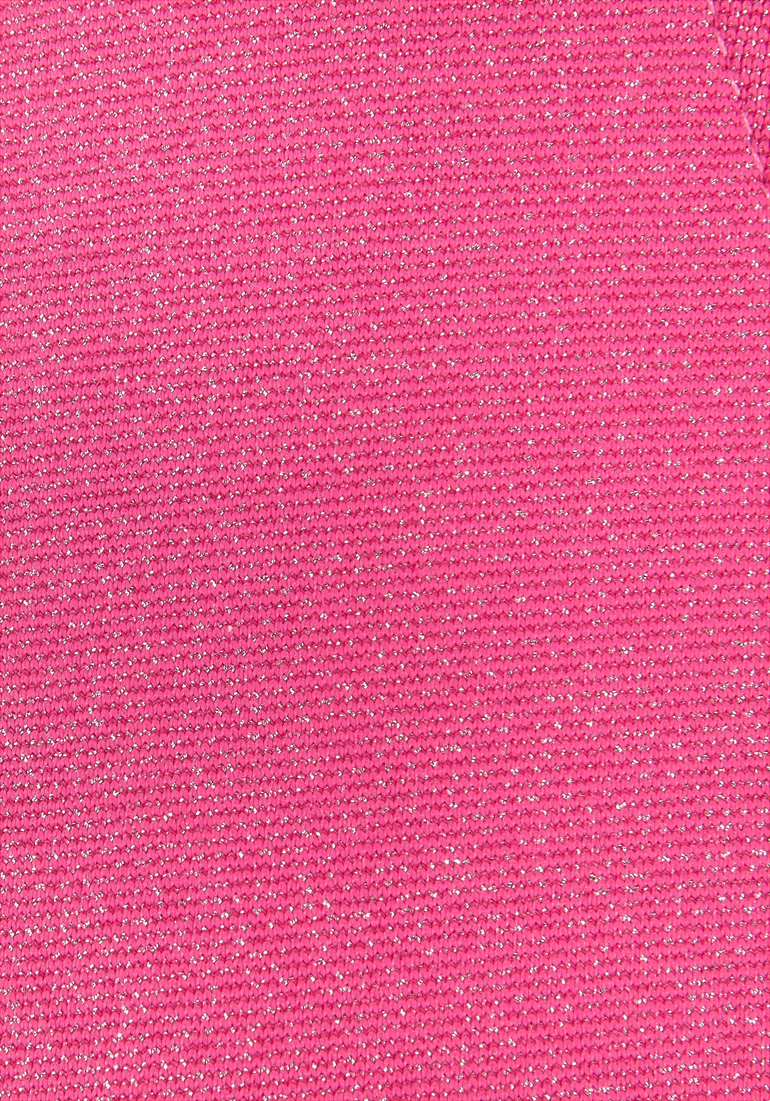 LASCANA Triangel-Bikini-Top Glitter, mit tollem Glitzereffekt