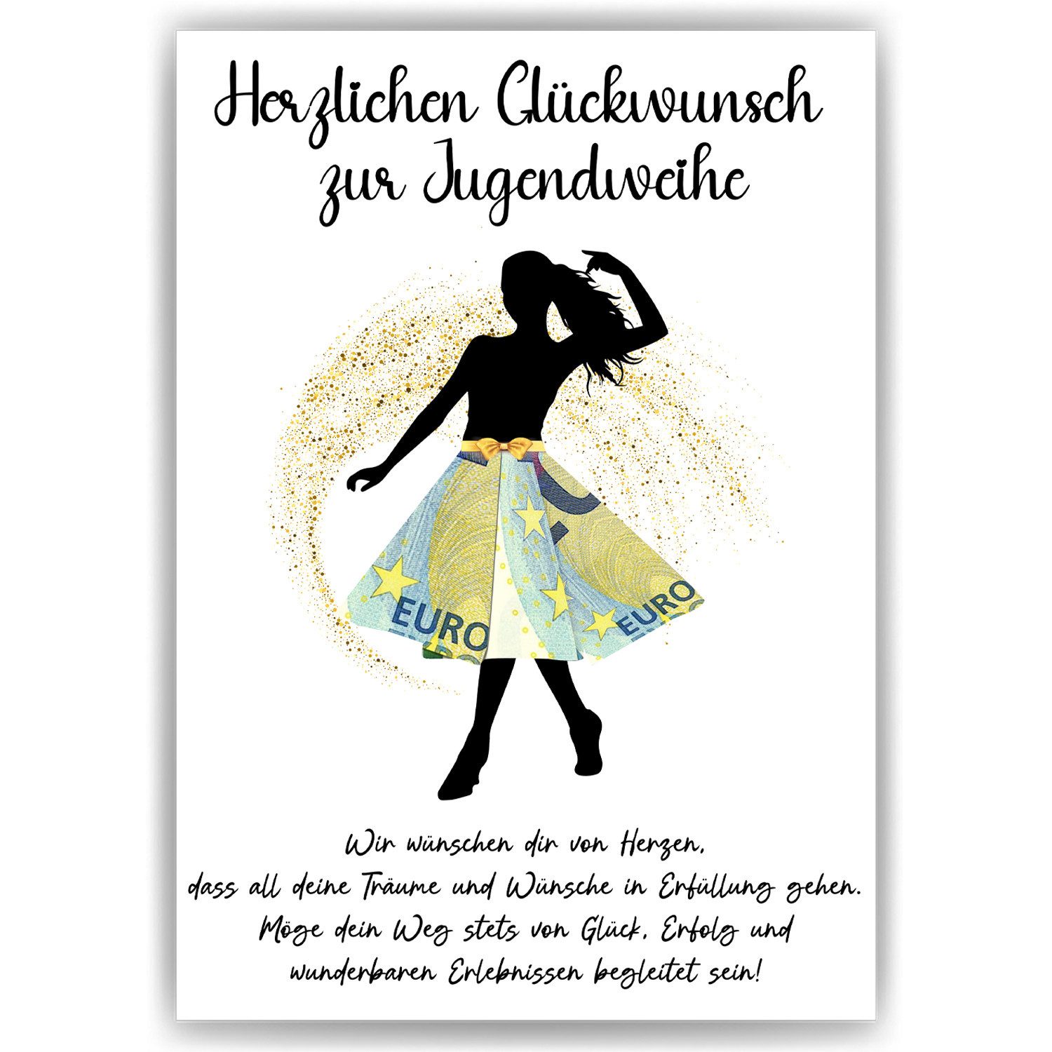 Tigerlino Poster Geldgeschenk zur Jugendweihe Geschenkidee günstig online kaufen
