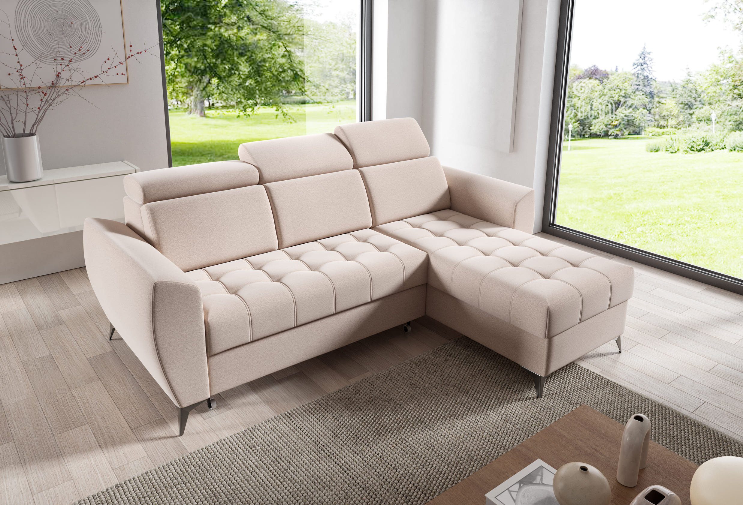 MOEBLO Ecksofa IDAHO I, Couch für günstig online kaufen