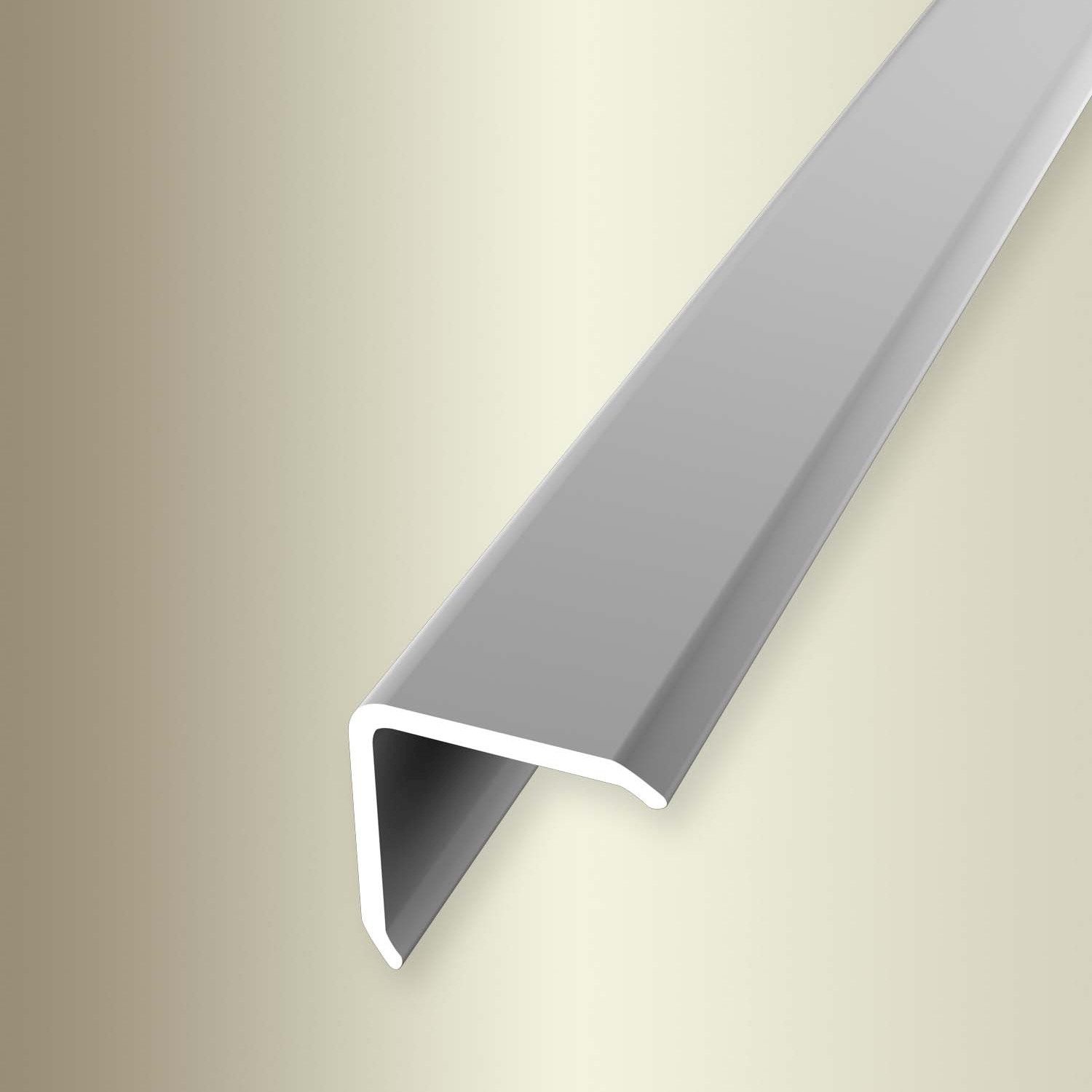 Küberit Eckprofil 20 x 20 x 2500 mm Aluminium Eckschutzwinkel Silber Ungebohrt