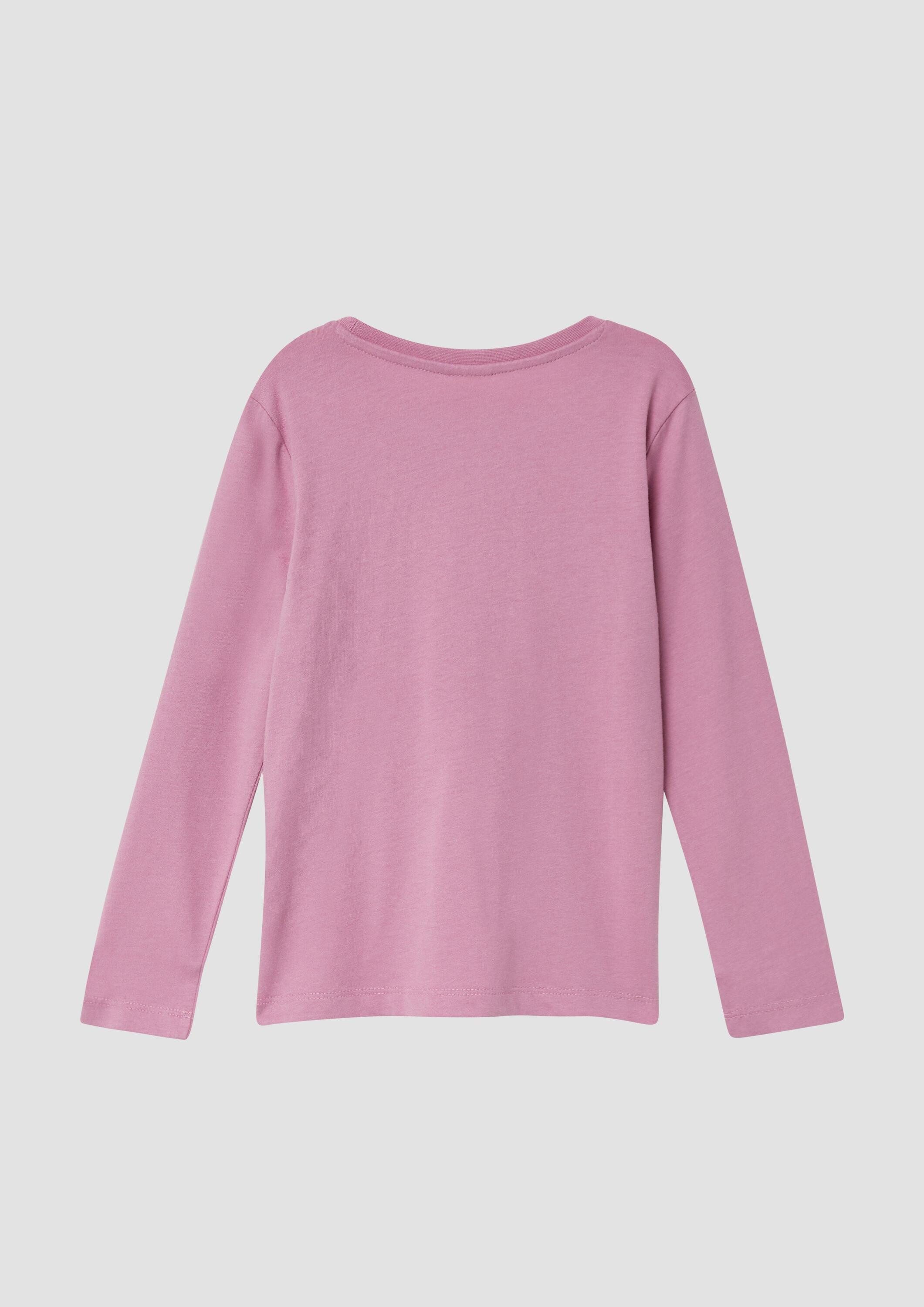 s.Oliver Langarmshirt T-Shirt Longsleeve im Loose Fit mit Frontprint