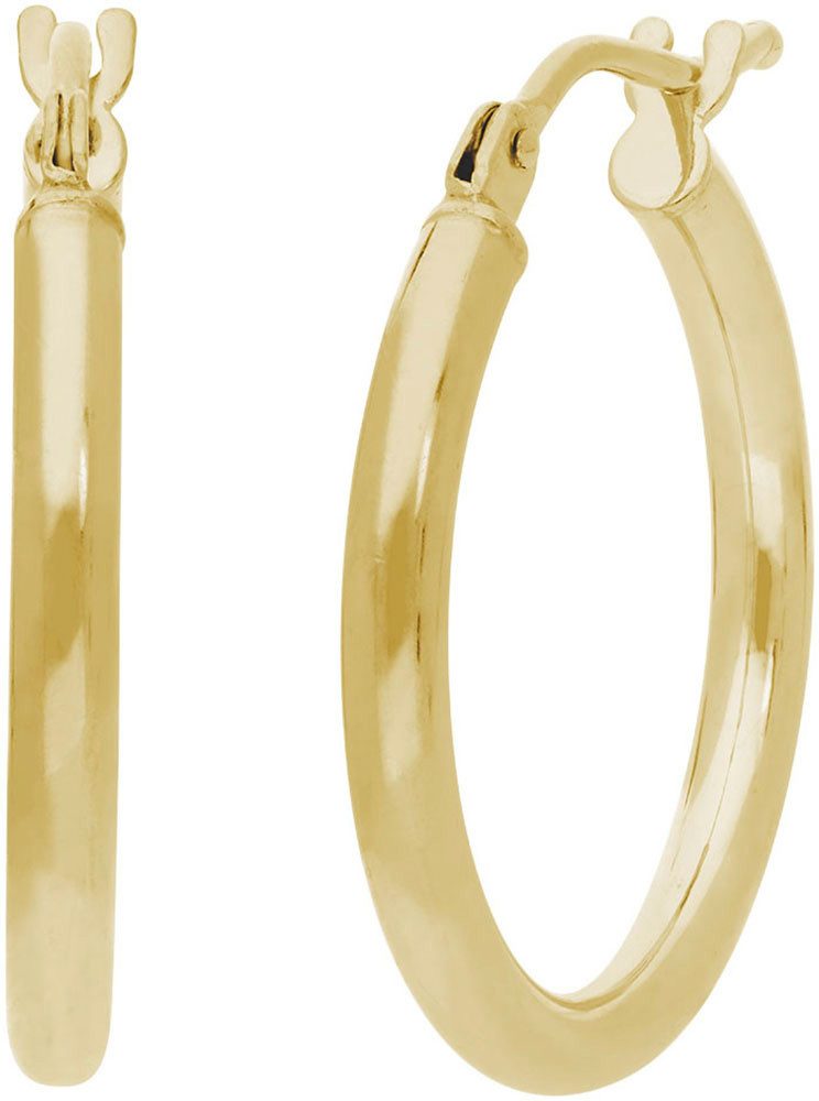Paar Creolen Schmuck Geschenk Gold 585 Ohrschmuck Ohrringe