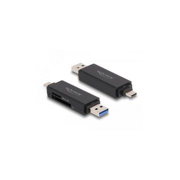 Delock Speicherkartenleser Card Reader USB 5 Gbps USB Type-C™ / Typ-A für SD und Micro SD