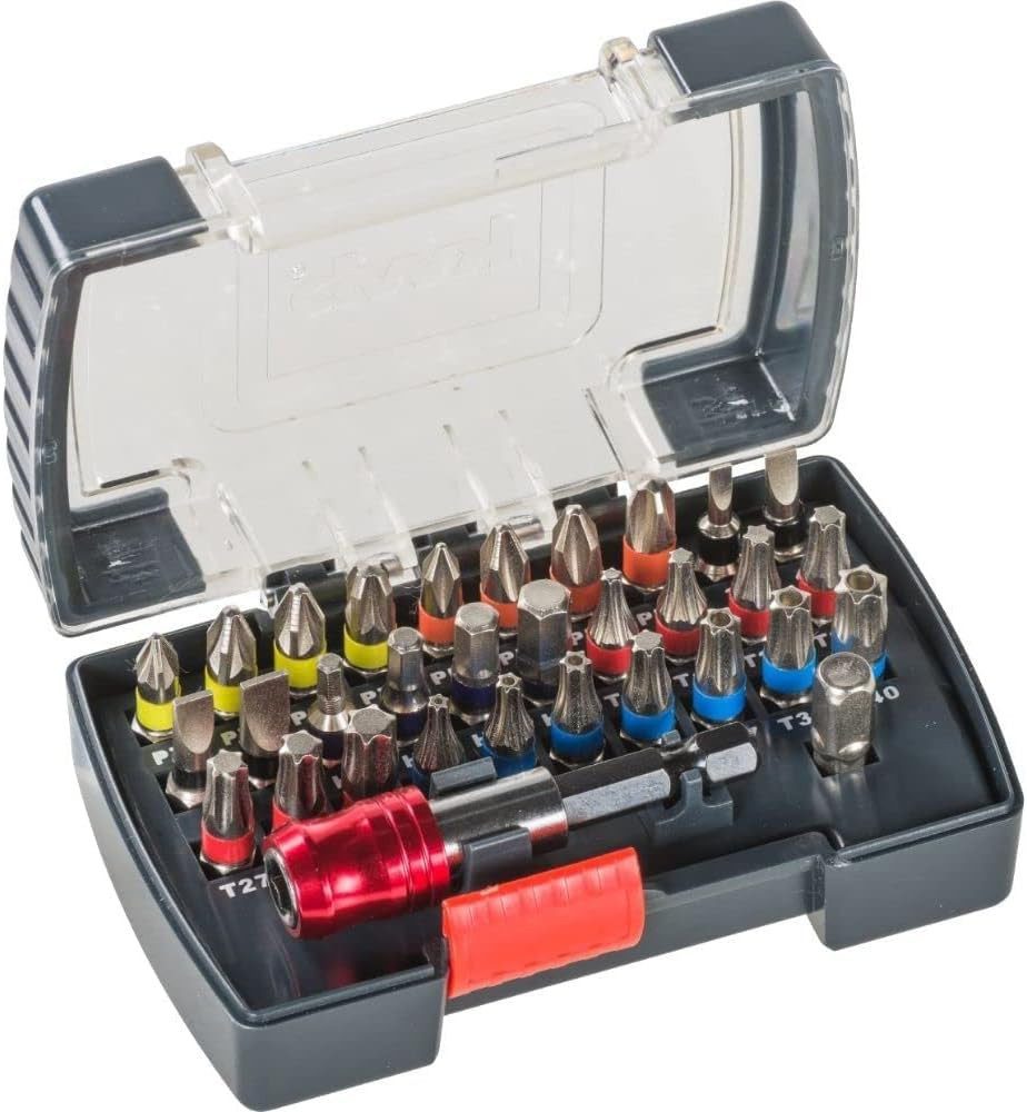 kwb Bit-Set kwb Power Universelle Bit-Box-Set  32-tlg inkl. Bits, Schnellwechsel-, kwb Power Universelle Bit-Box-Set '32-tlg inkl. Bits, Schnellwechsel-B