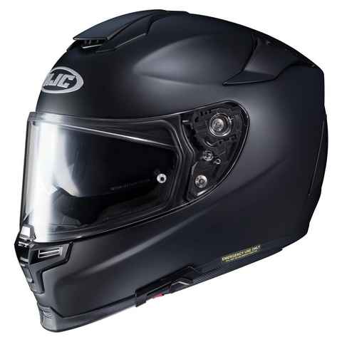 HJC Motorradhelm HJC RPHA 70 Uni Schwarz Matt, Sport-Tourenhelm mit Sonnenblende