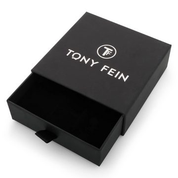 Tony Fein Panzerarmband Stegpanzerarmband 5,5 mm 925er Silber Diamantiert, Made in Italy für Herren