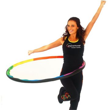 Powerhoop Hula-Hoop-Reifen Fitnessreifen Deluxe, Effektives Training für Rücken, Rumpf, Bauch und Taille