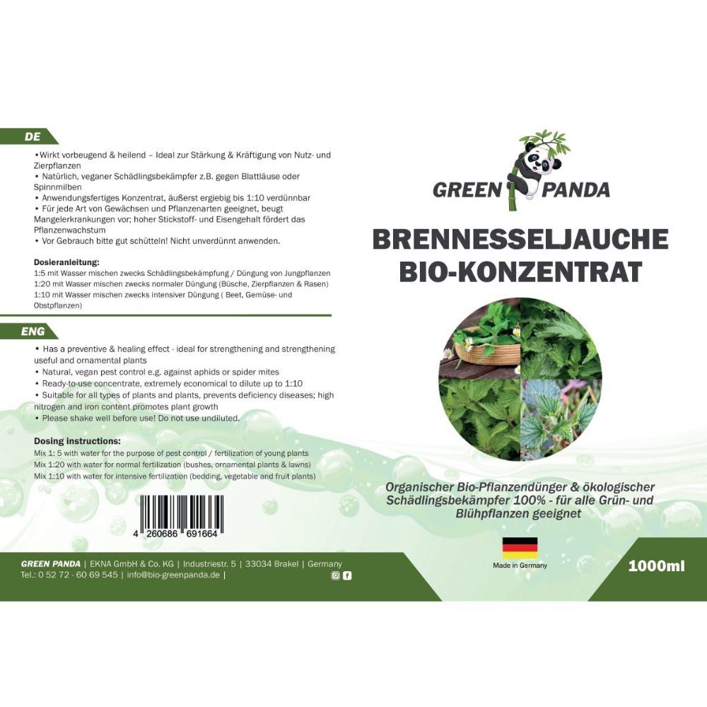 GreenPanda Pflanzendünger Brennnessel Jauche - Brennnessel günstig online kaufen