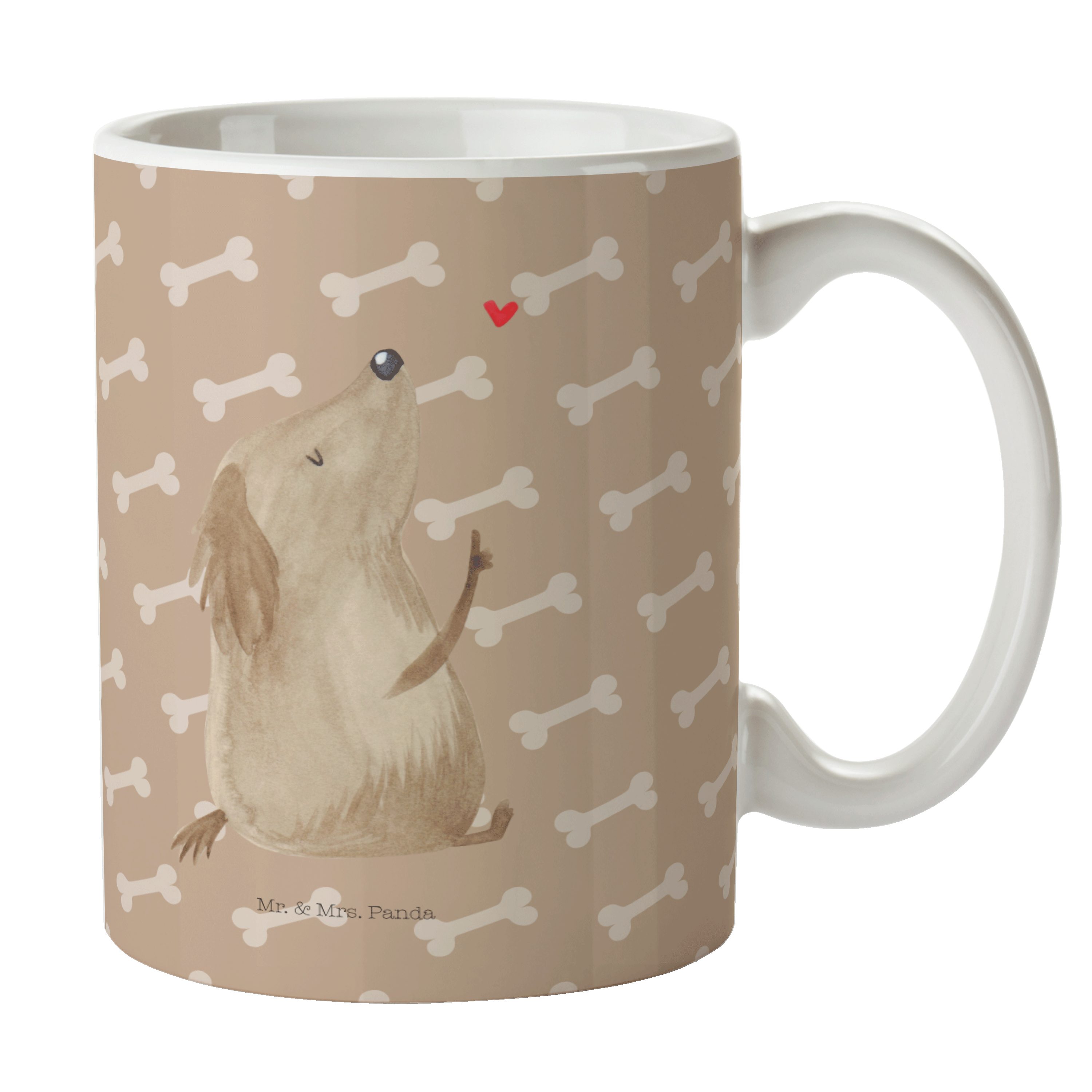 Panda Mrs. Hundeglück Tasse Büro Liebe & Keramik - Geschenk, Hund Hundel, Hundebesitzer, Mr. - Tasse,