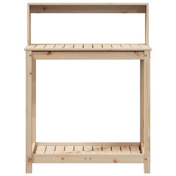 vidaXL Pflanztisch Pflanztisch mit Ablagen 82,5x50x109,5 cm Massivholz Kiefer