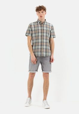 camel active Kurzarmhemd im Karomuster Button-Down