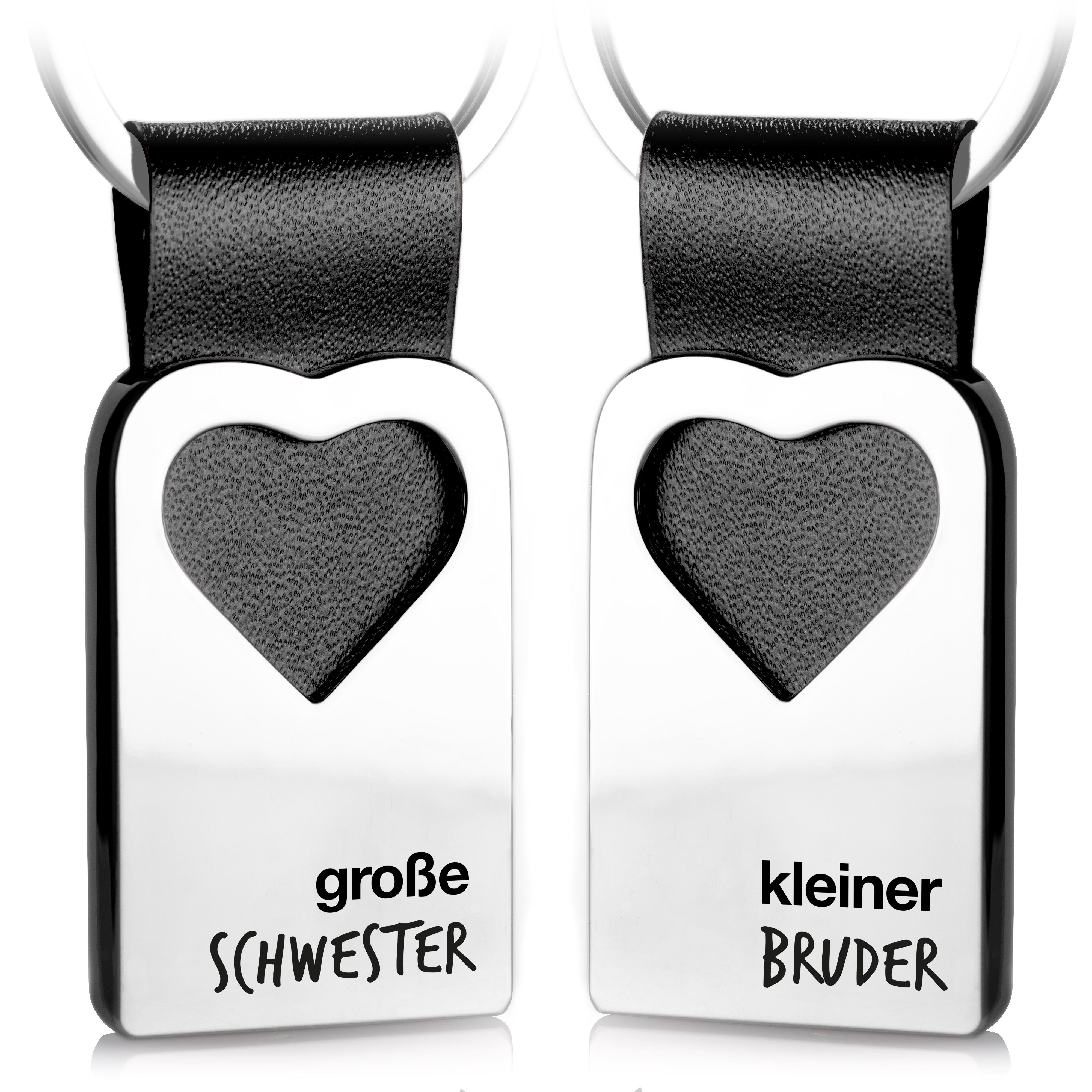 FABACH Schlüsselanhänger Leder mit Herz und Gravur - Glücksbringer Geschenk günstig online kaufen