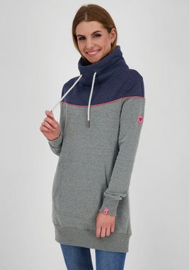 Alife & Kickin Jerseykleid ValaAK sportiver Sweater in langer Form mit Kontrastdetails