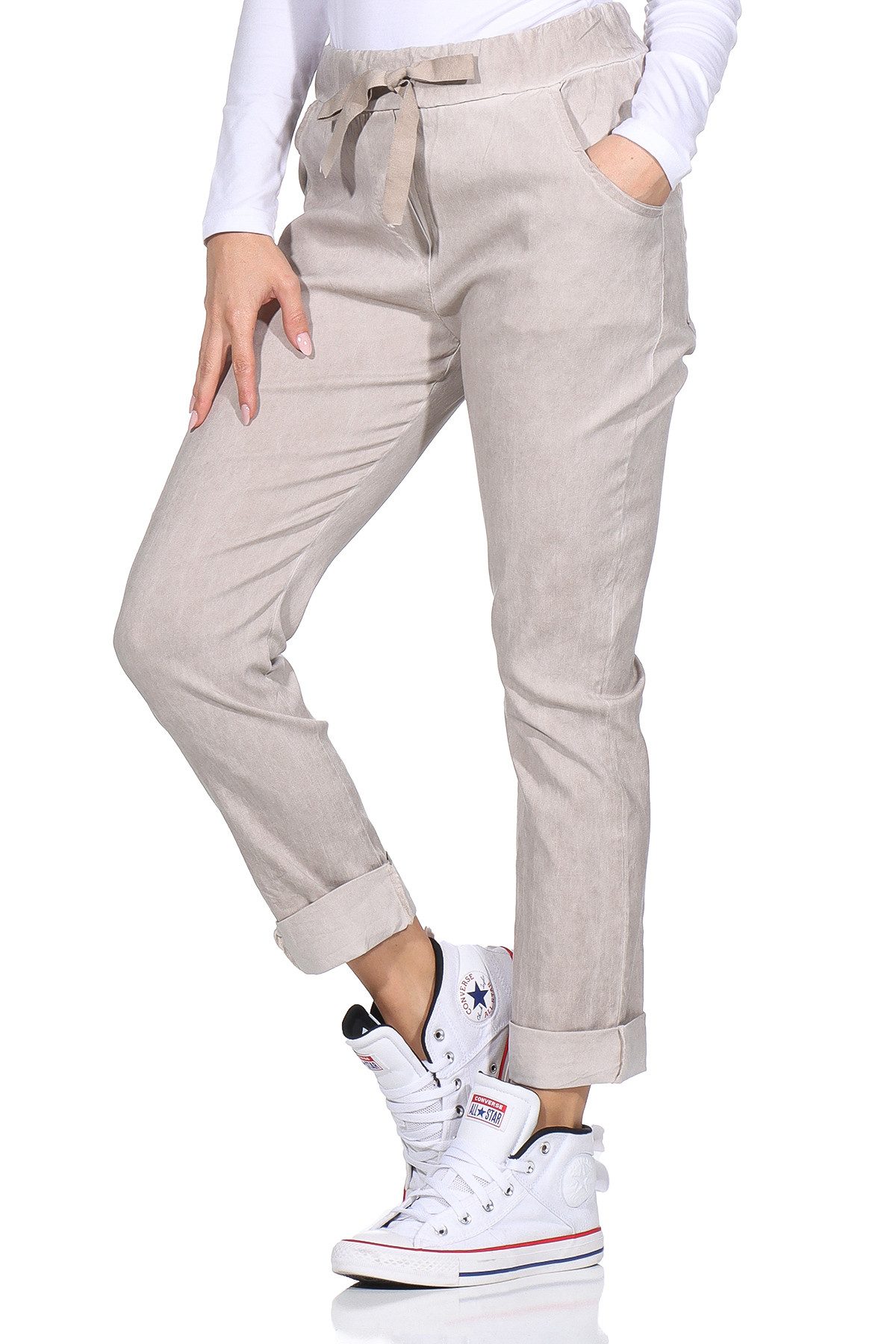 simaranda Sweathose Freizeithose 21515 Sweatpants im Vintage Look Joggpants