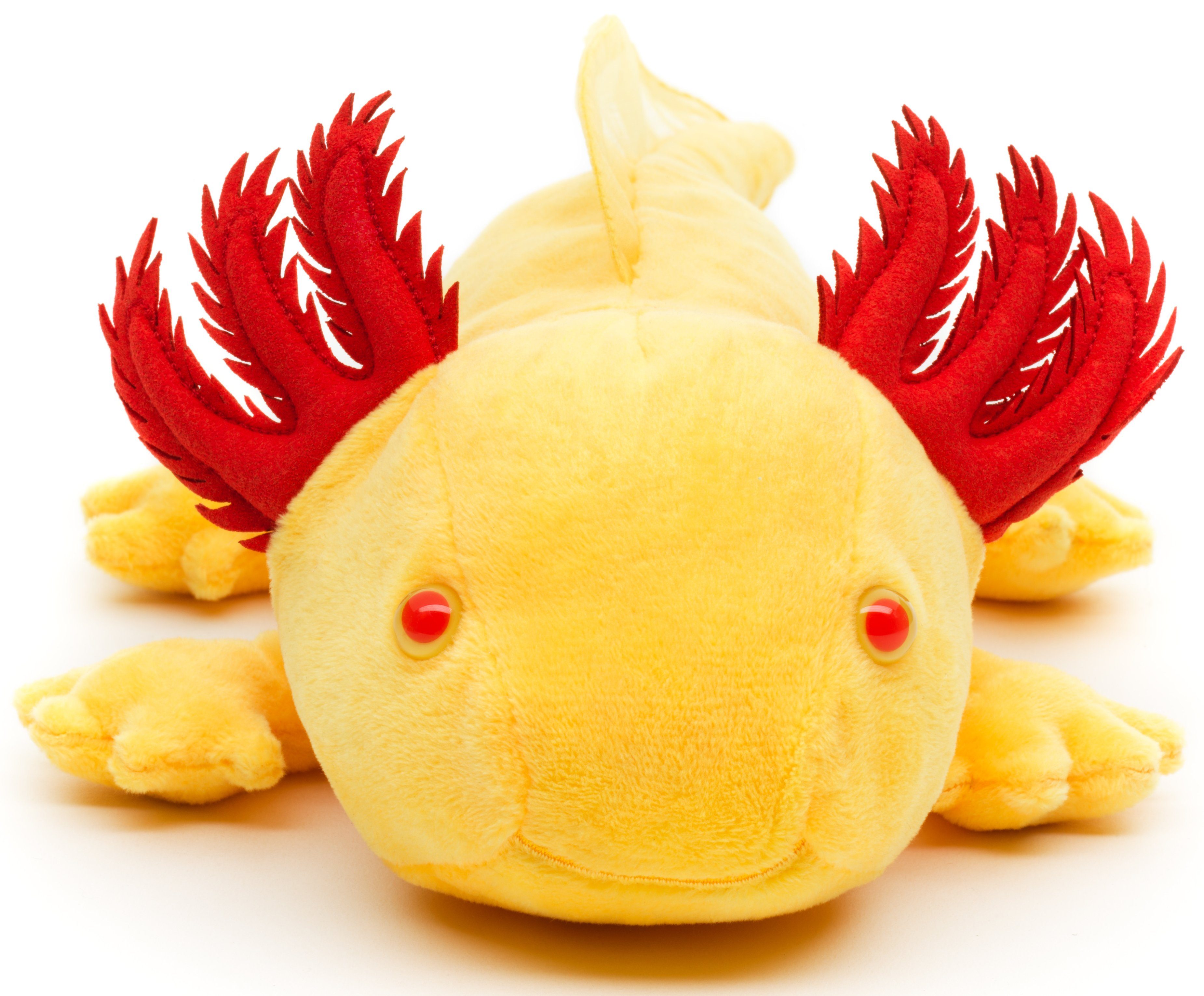 Uni-Toys Kuscheltier Axolotl - verschiedene Farben - 32 cm (Länge) - Plüsch, Plüschtier, zu 100 % recyceltes Füllmaterial