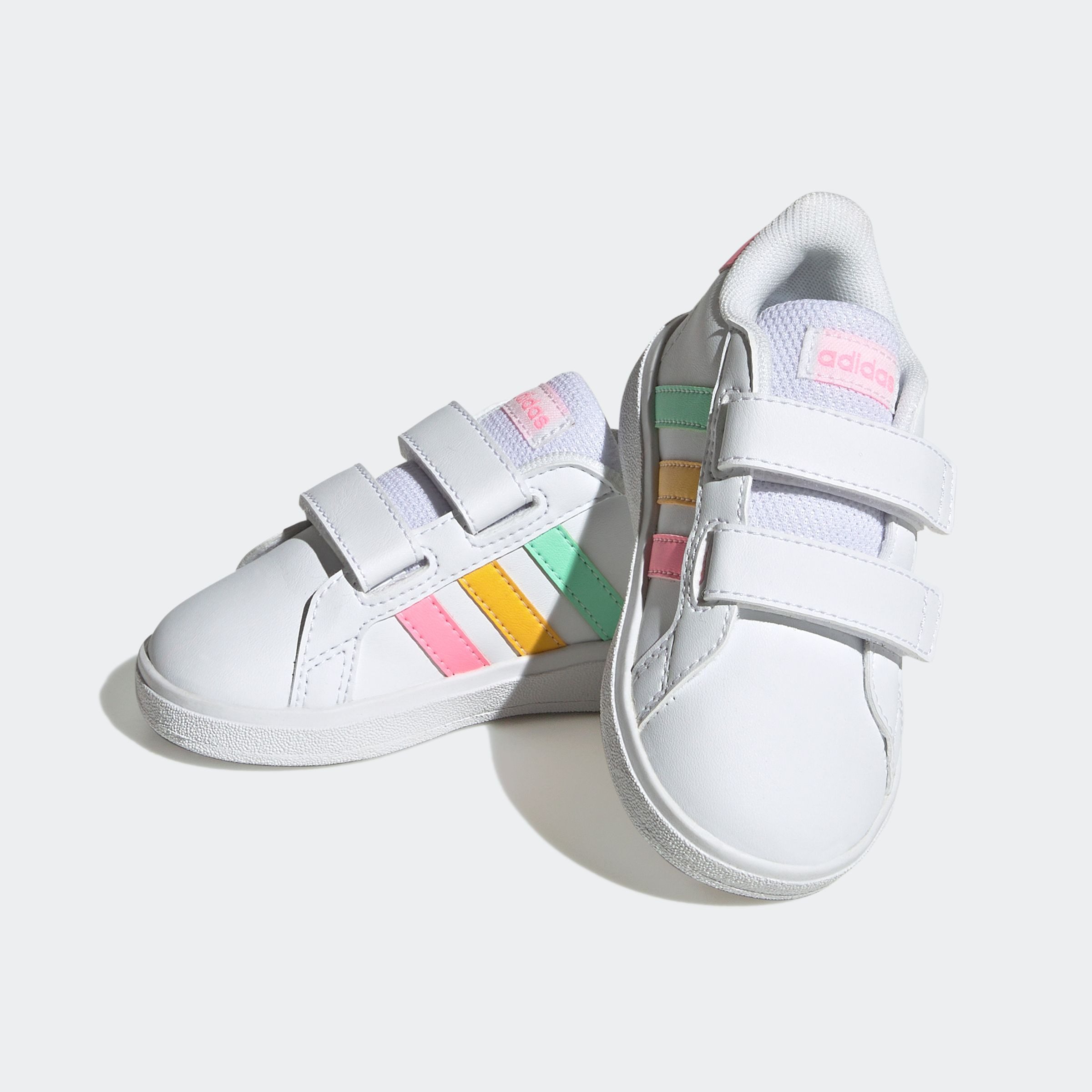 adidas Sportswear GRAND COURT LIFESTYLE HOOK AND LOOP Sneaker für Kinder, Design auf den Spuren des adidas Superstar