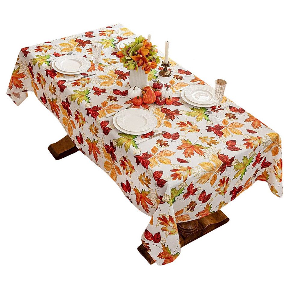 CLTYQ Tischdecke Herbst Tischdecke abwaschbar mit günstig online kaufen