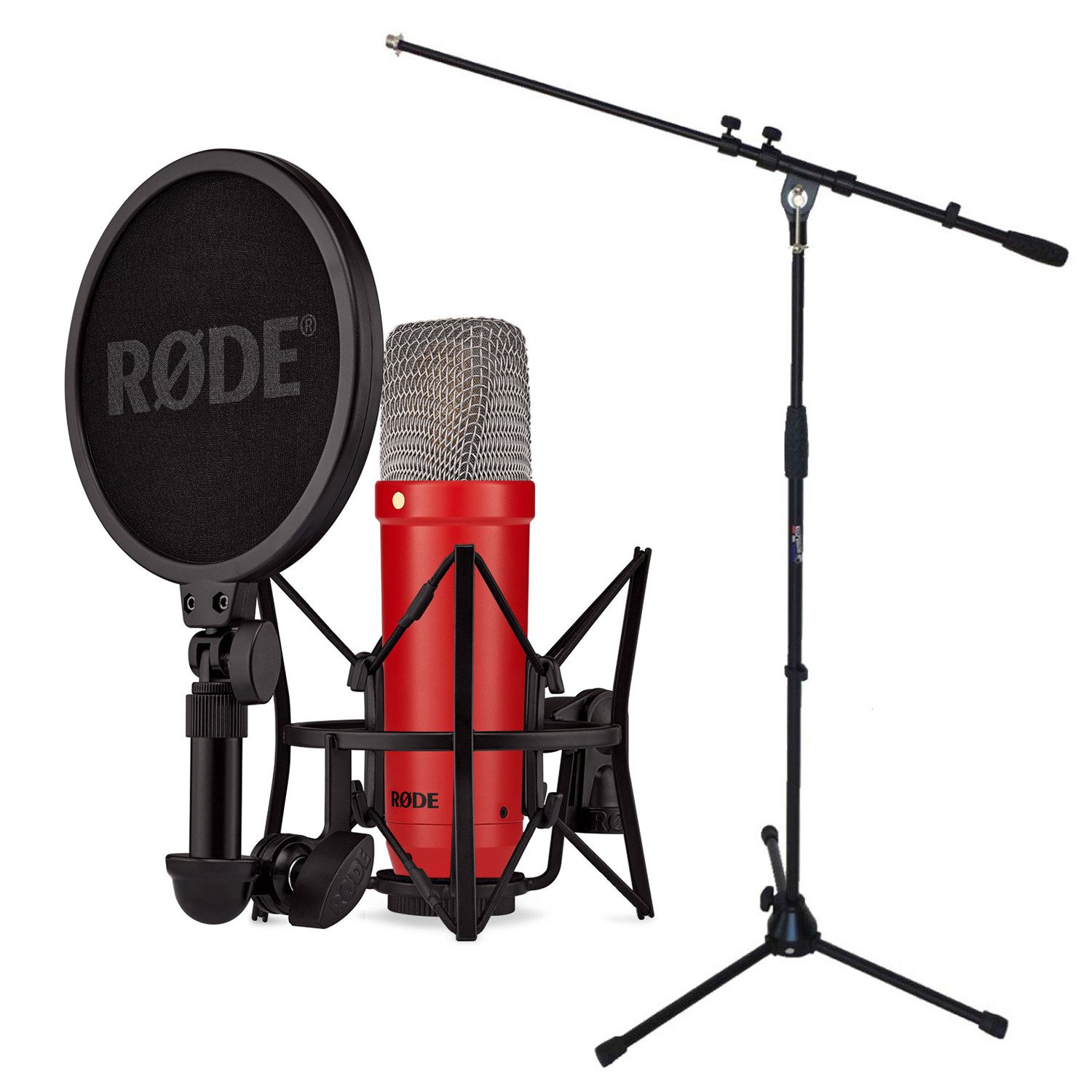 Mikrofon Rode NT1 Signature Red Mikrofon Rot mit Stativ