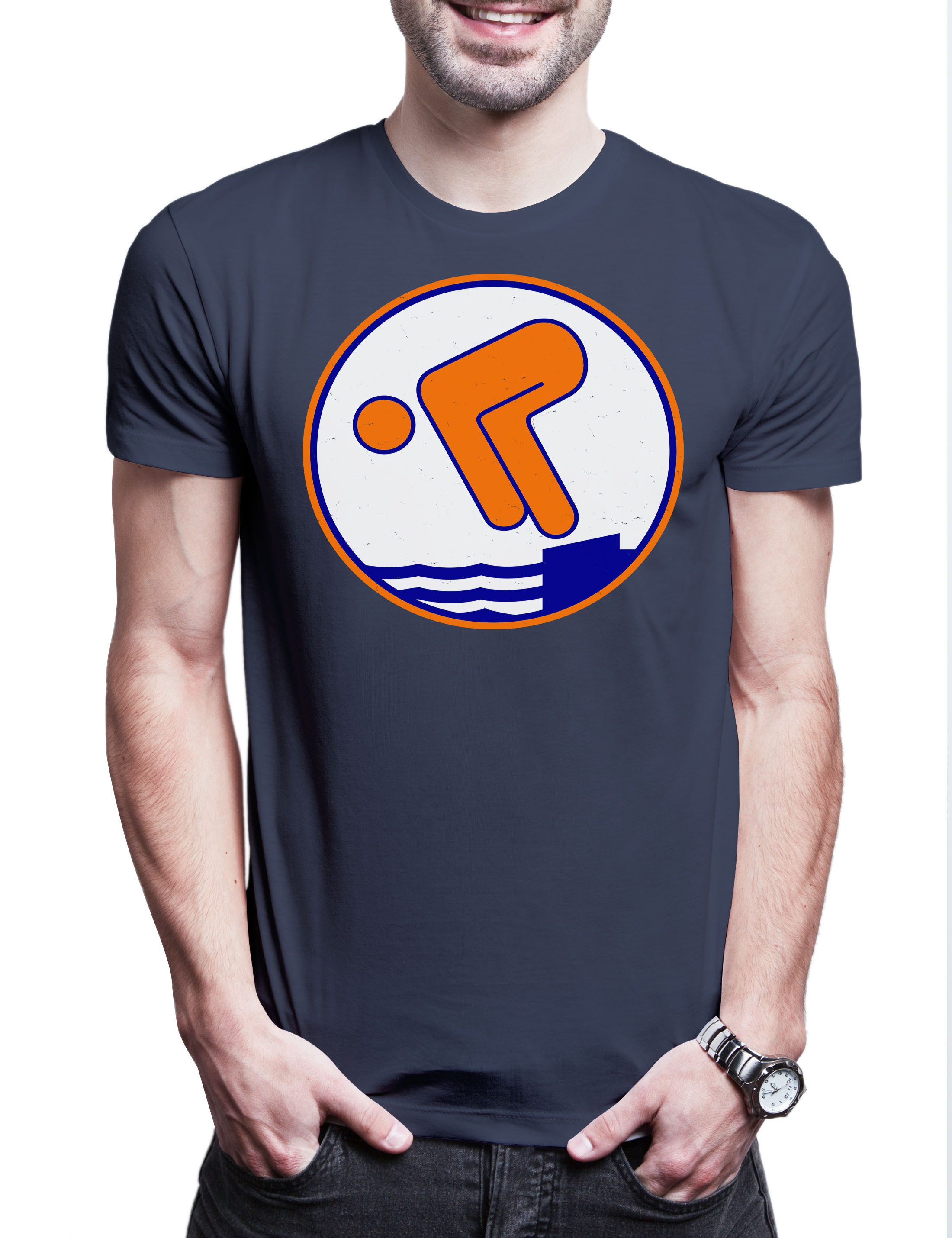Print-Shirt Schwimmabzeichen Bronze Herren T-Shirt Sea Horse Seepferdchen