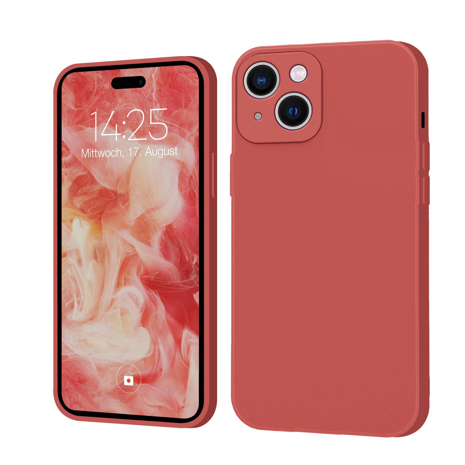 Tec-Expert Handyhülle SoftGrip Cover Hülle für Apple iPhone 15 6.1 Zoll, 6.1, Schutzhülle mit Soft Touch Oberfläche für Apple iPhone 15