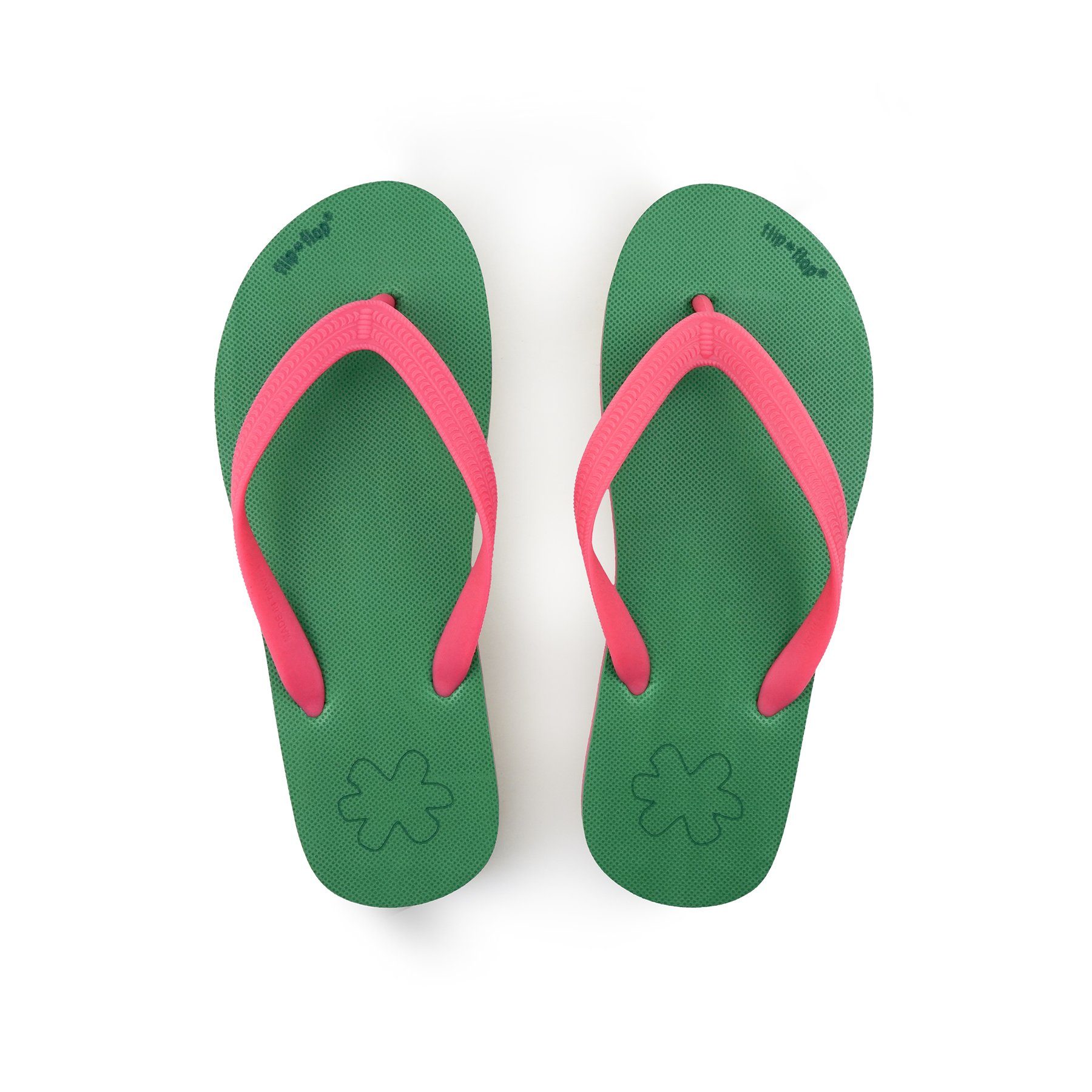 Flip Flop originals*color / block pink Zehentrenner smaragdgrün