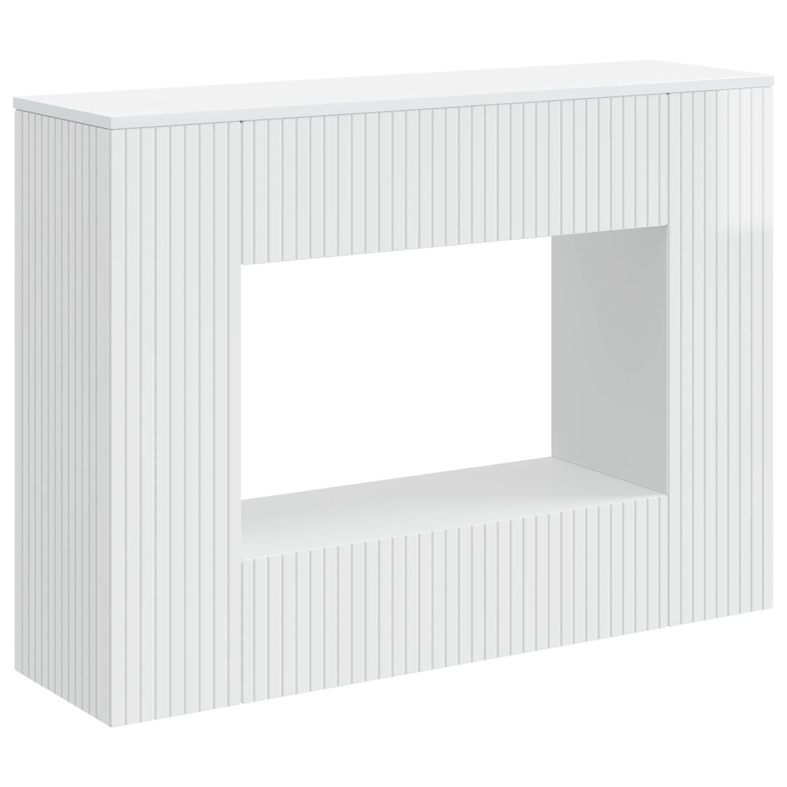 vidaXL Konsolentisch 101 x 29 x 74 cm Konsolentisch Hochglanz Weiß Rechteckig 101x29x74 cm