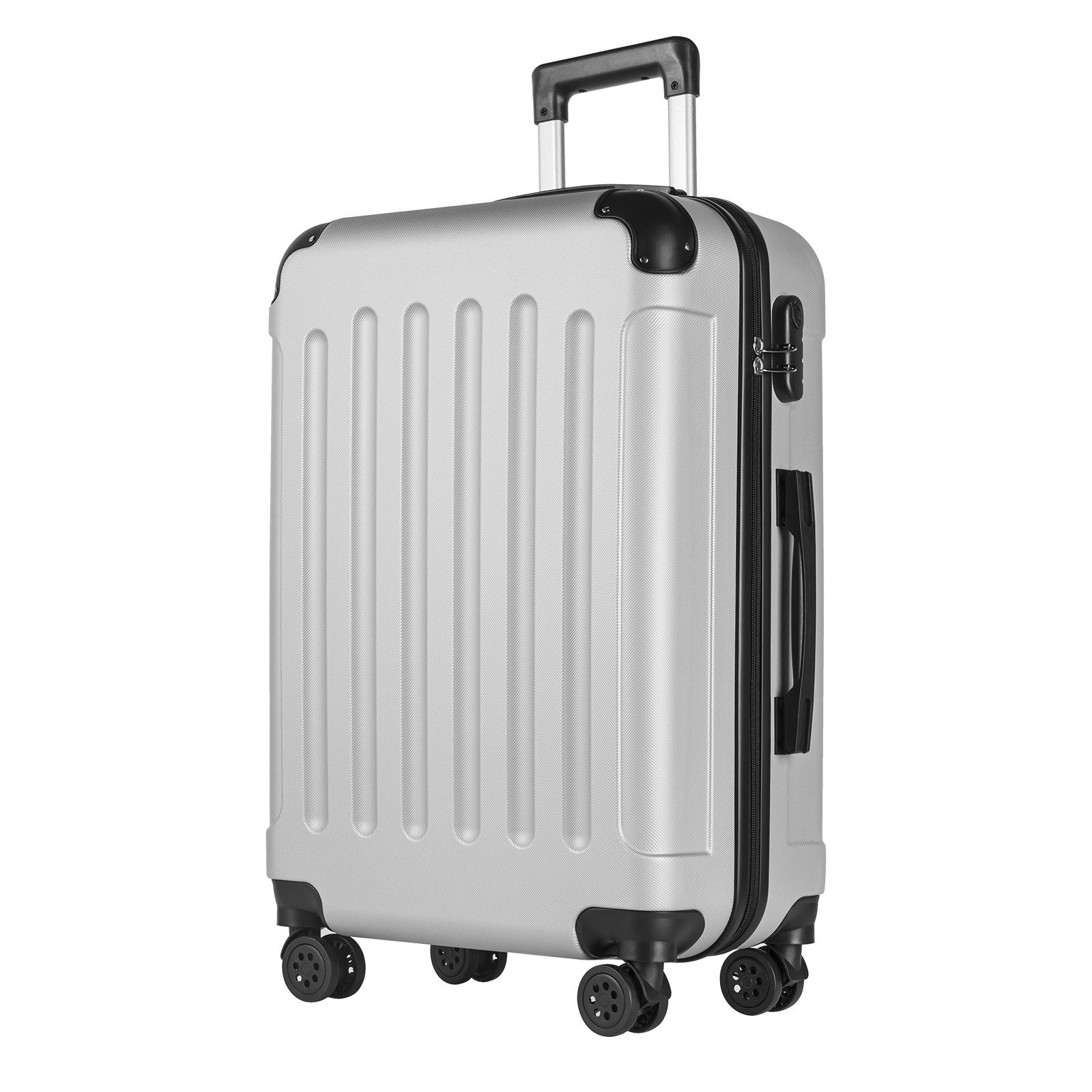 yonsly Hartschalen-Trolley Rollkoffer Trolley Reisekoffer Handgepäck Leichter Rollkoffer, 4 Rollen, Robuster Reisebegleiter aus ABS-Hartschale, Geschäftsreisekoffer
