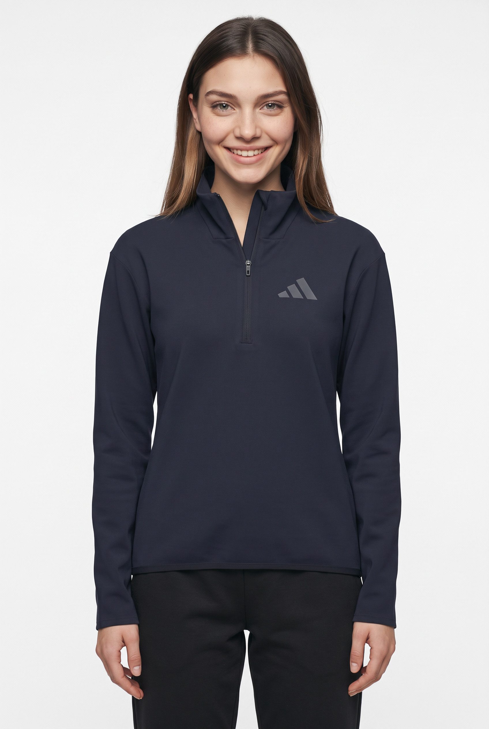 adidas TERREX Rollkragenshirt W MT ESS HZ FL sportlicher Stil, für Sportmode und Streetwear, mit Reißverschluss