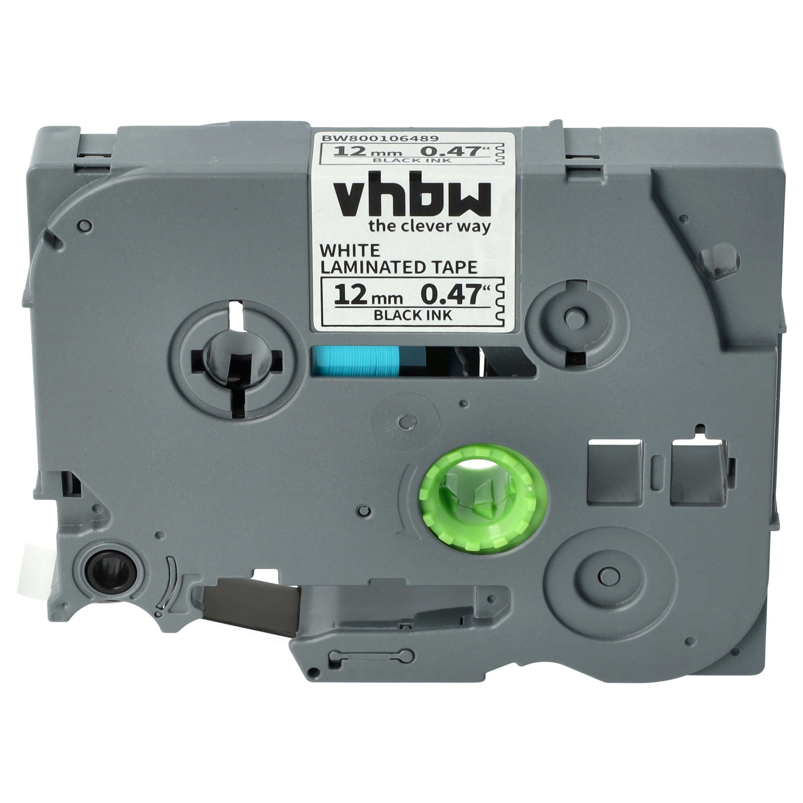 vhbw Beschriftungsband passend für Brother PT E300VP, E300, E115, GL-100, H100, E200, H100LB, Hochwertige Patrone für Ihren Etikettendrucker, Ihr Beschriftungsgerät
