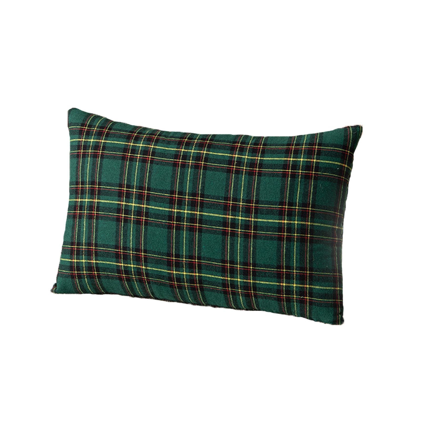 Jibenhome Sofaschoner Sofaschoner Sofahusse WeihnachtsKariert Sofadecke und Dekokissen, Weihnachtskarierte Weich Wohndecke mit Quasten und Kissenbezug