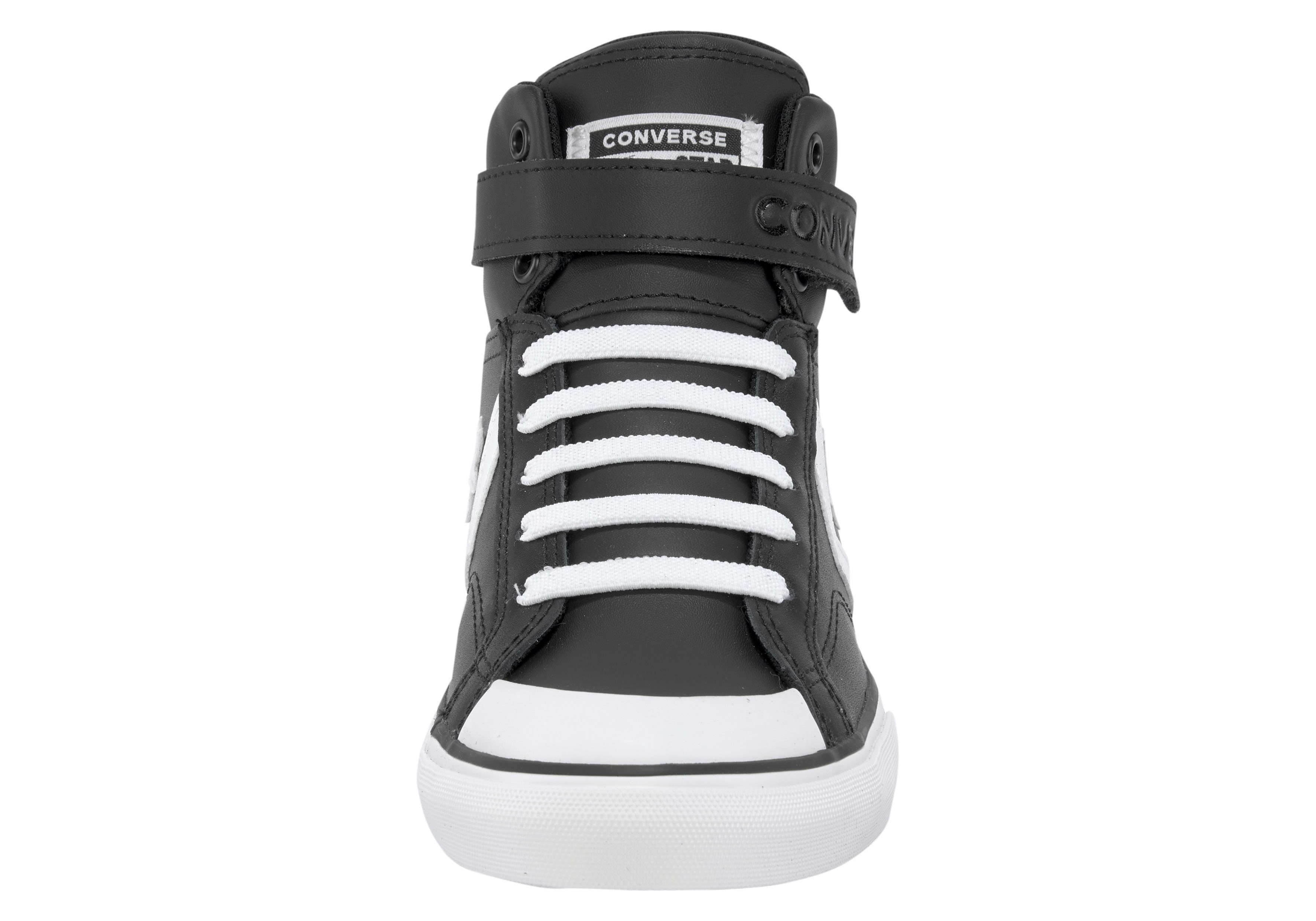 BLAZE LEATHER schwarz-weiß PRO Converse Sneaker STRAP