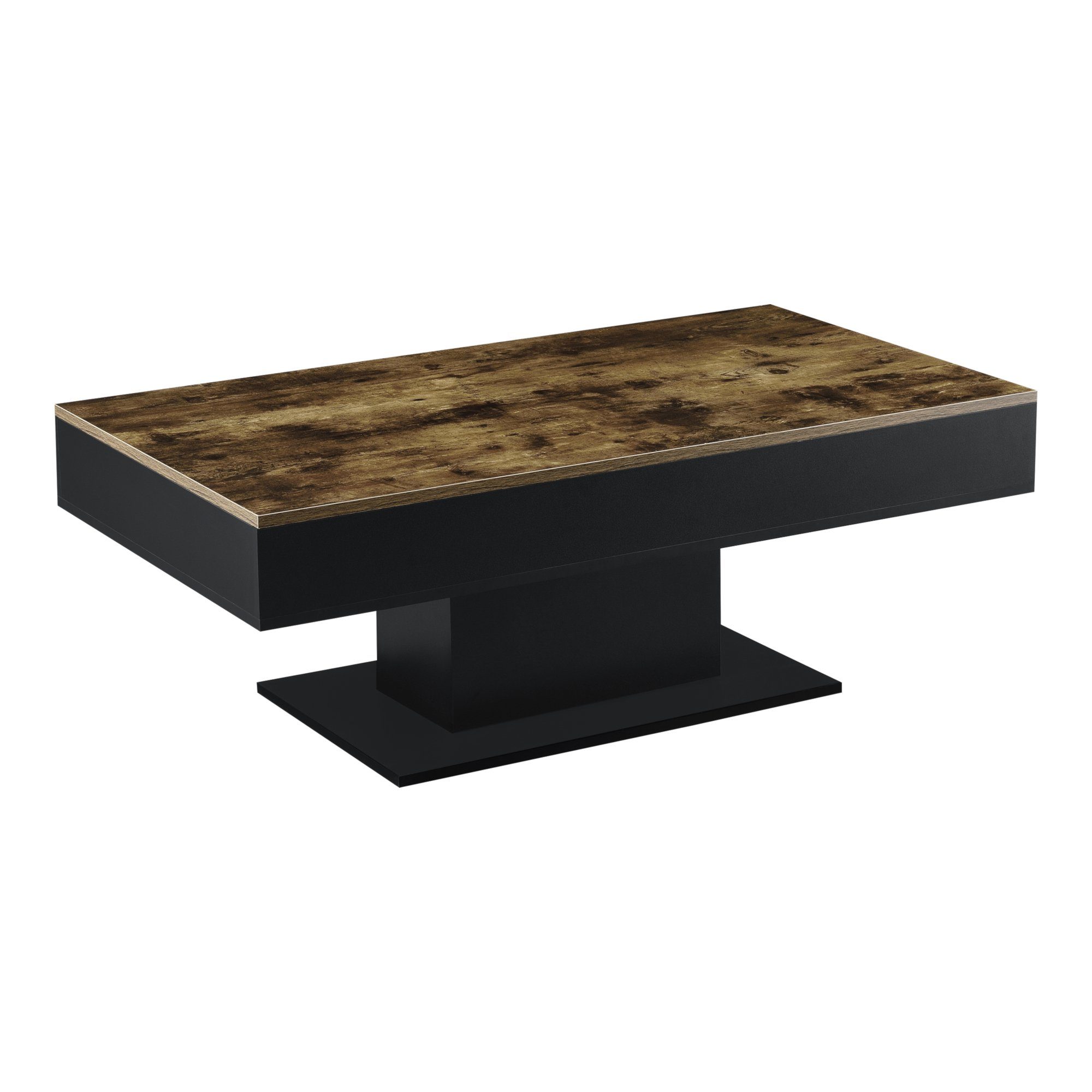 en.casa Couchtisch, »Lünen« mit aufziehbarer Tischplatte 40x110x60 cm Holzo günstig online kaufen