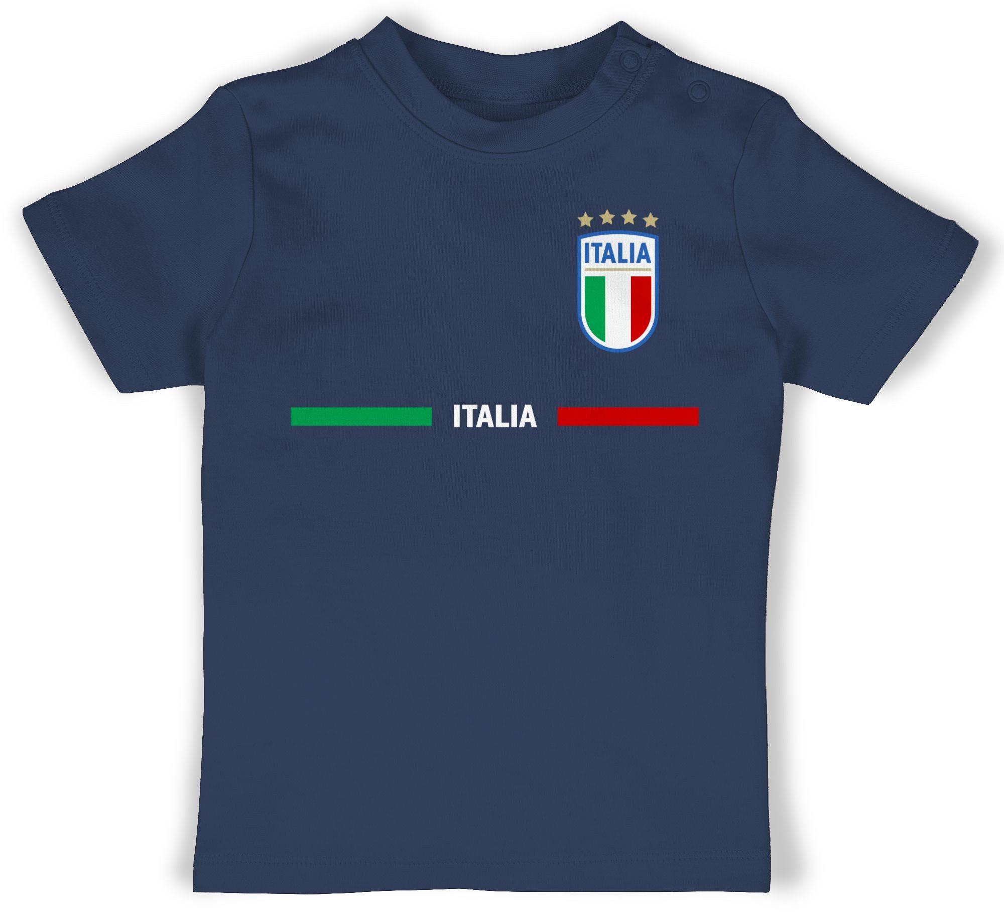 Shirtracer T-Shirt Italien Trikot Wappen, Italia mit Stolz, Italienisches Fan-Motiv 2026 Fussball WM Fanartikel Baby