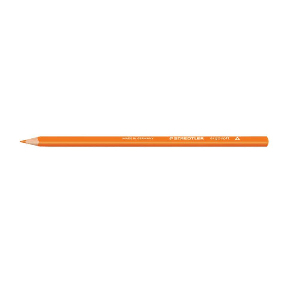 STAEDTLER Bleistift ergo soft® Farbstift orange bruchfest Buntstift 175mm 157-4, Lackierung auf Wasserbasis