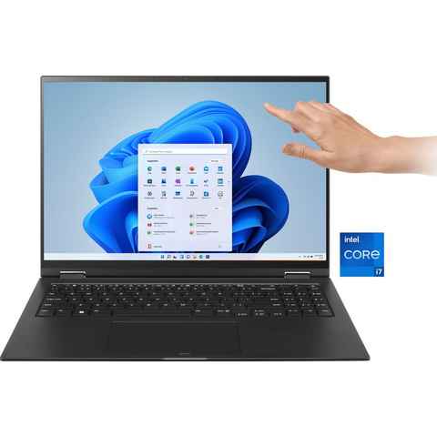 LG Gram 16" Laptop, QHD+ IPS-Display, 16 GB RAM, Windows 11 Home, Convertible Notebook (40,6 cm/16 Zoll, Intel Core i7 1360P, Iris Xe Graphics, 1000 GB SSD, 16T90R-G.AA78G)
