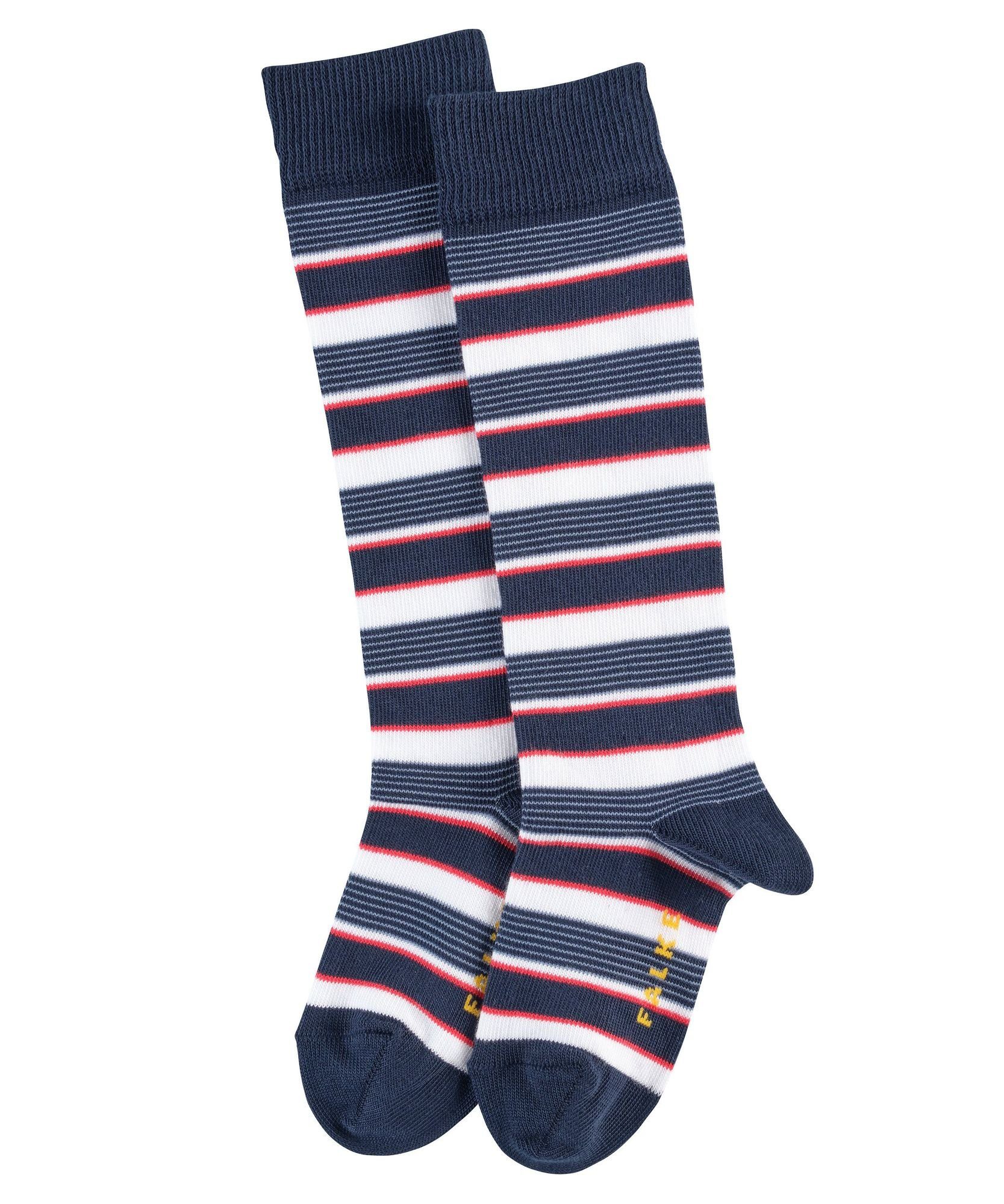 FALKE Socken FALKE Mixed 2 Kniestrümpfe Kinder marine Stripe