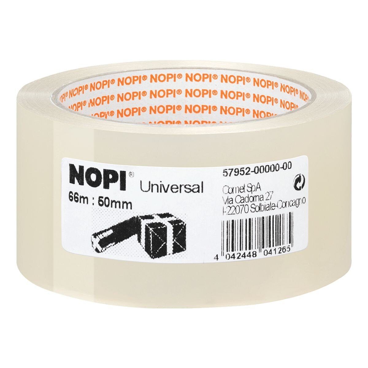 UV- Packband, transparent Klebeband 50 mm/ NOPI Universal (B/L): und alterungsbeständig m, 66