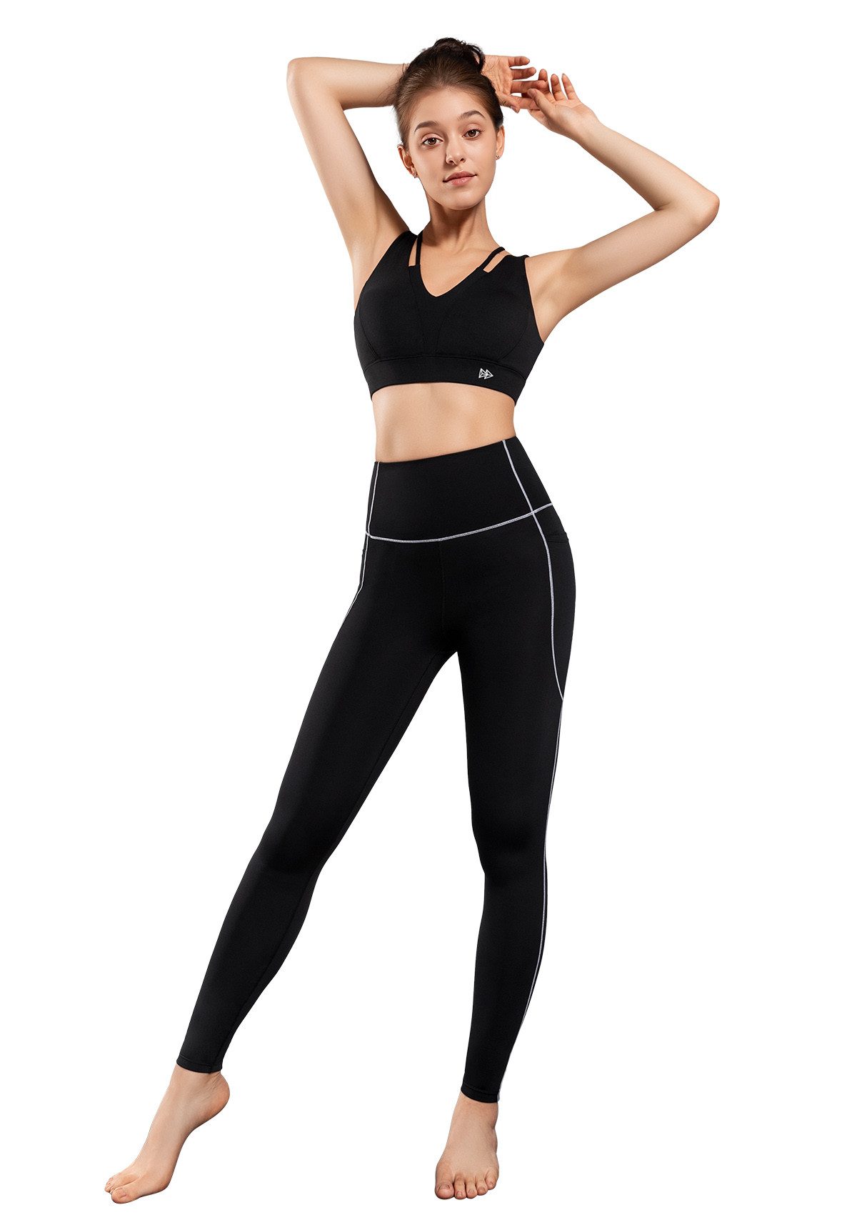 Yvette Leggings damen sport Lang Sporthose, E110702A19