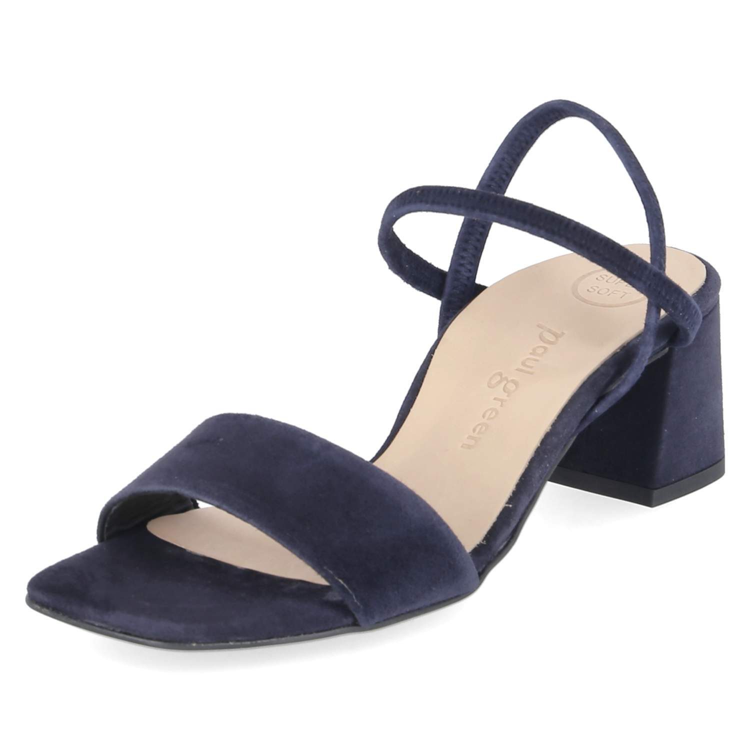 Paul Green Paul Green 6183-029 Damen Rauleder blue Sandalette