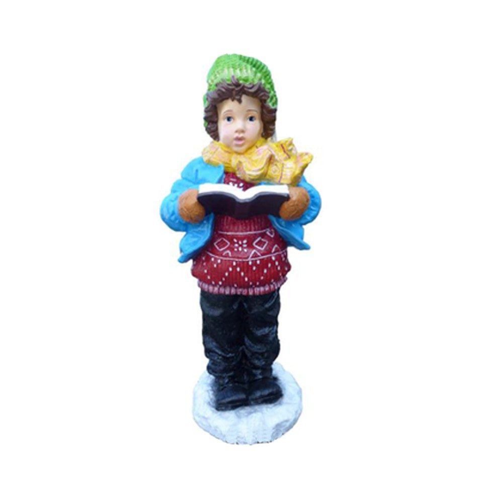 Xlmoebel Gartenfigur Junge Schnee Figur