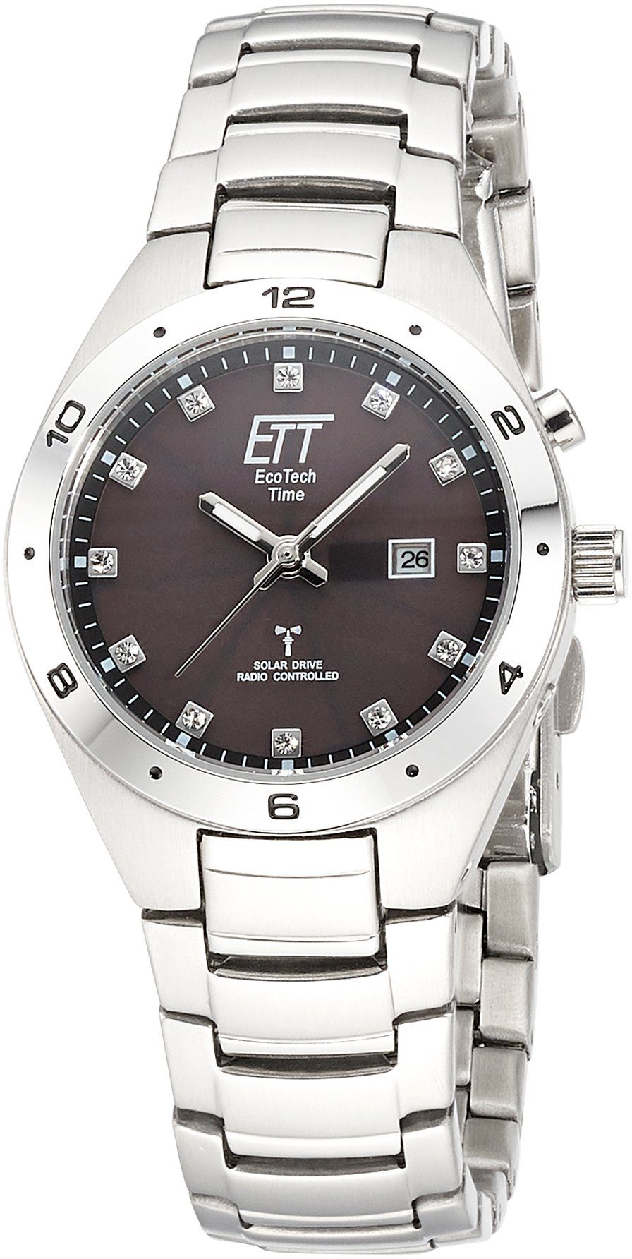 ETT Funkuhr Altai ELS-11442-21M, Armbanduhr, Damenuhr, Solar, Datum, Edelst günstig online kaufen