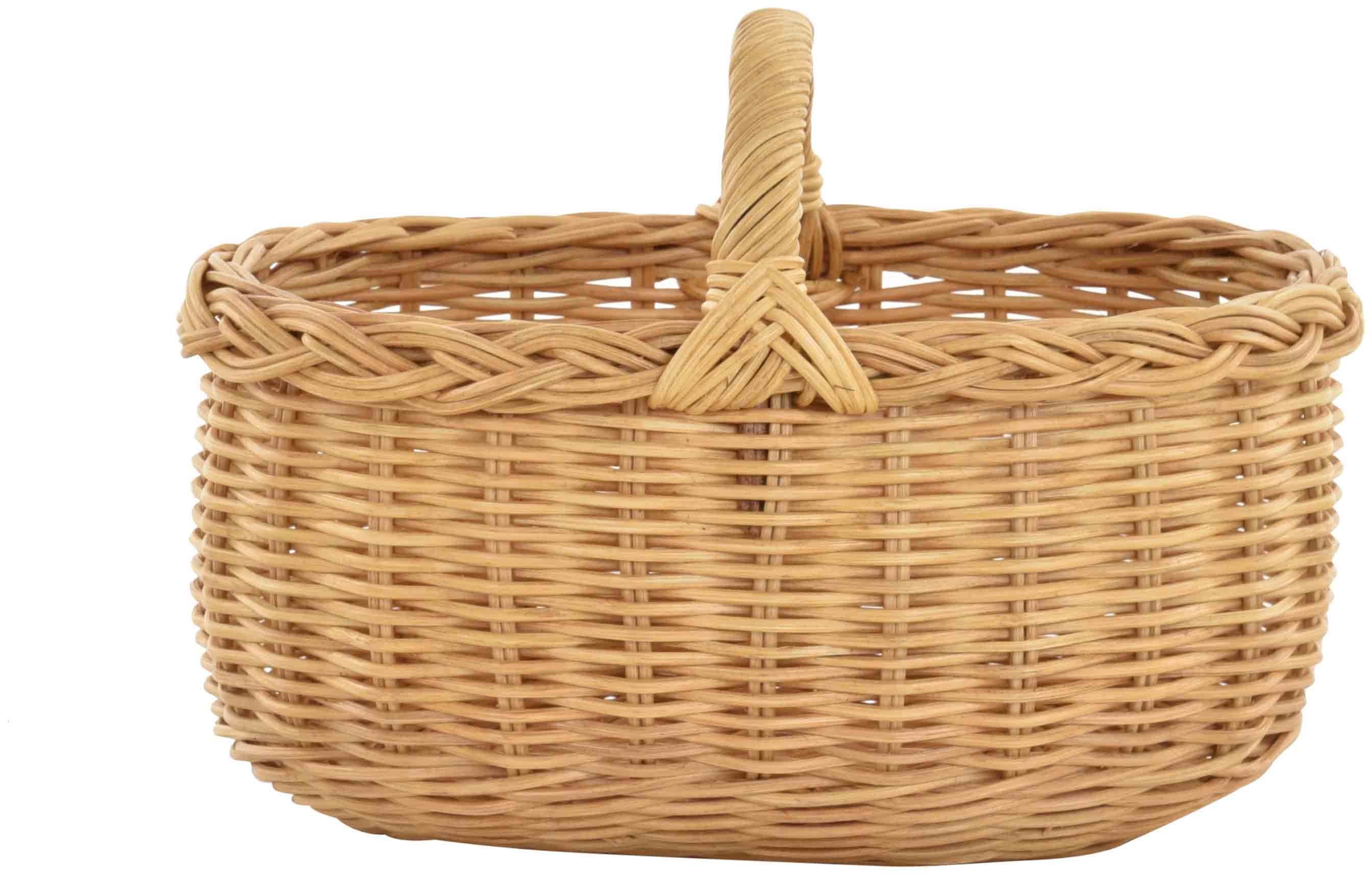 Krines Home Flechtkorb Autokorb Einkaufskorb Natur günstig online kaufen