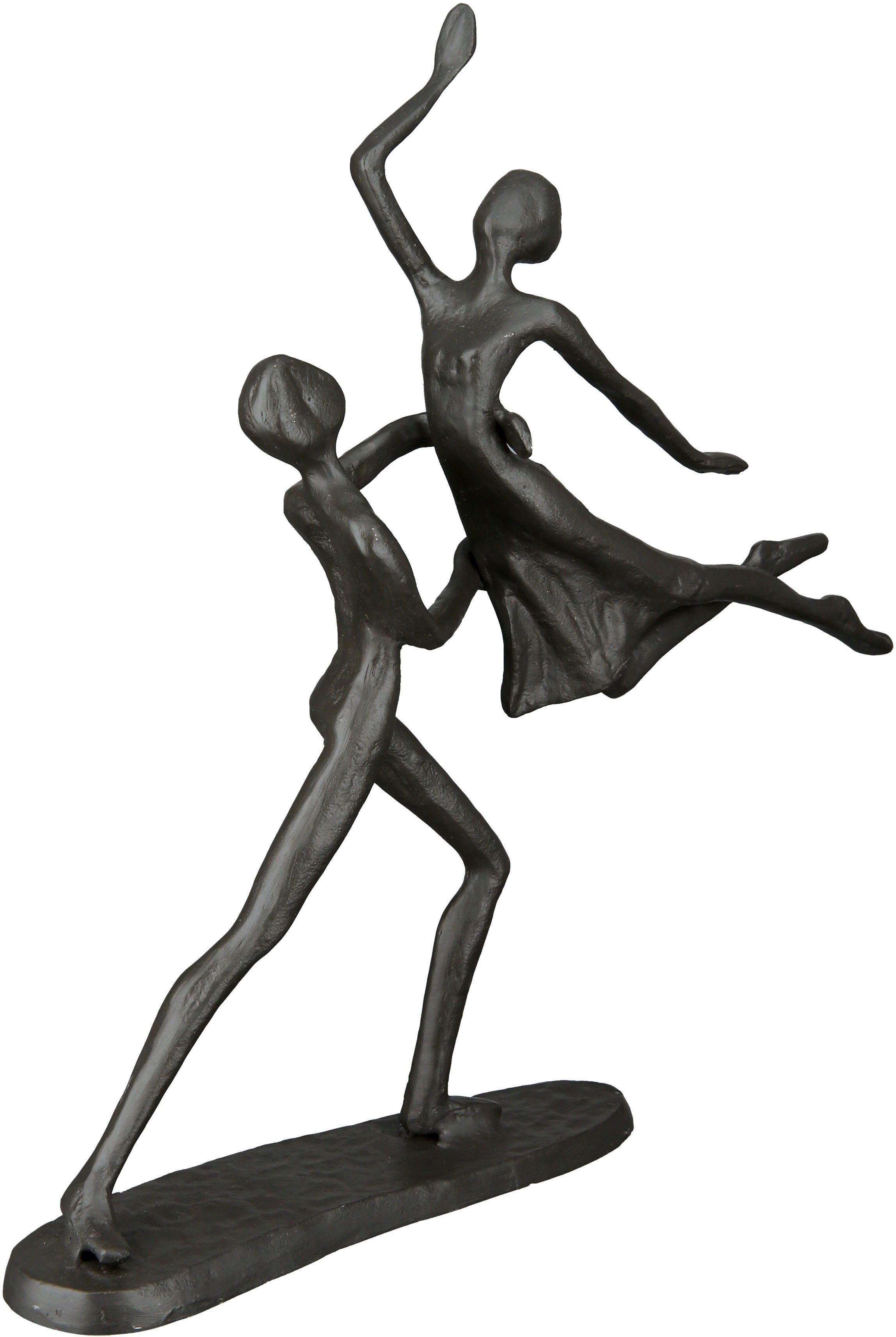 Tanzpaar, Dekoobjekt, Höhe Metall, Gilde cm, Wohnzimmer aus (1 by braun Casablanca Skulptur Dekofigur 17,5 St), Design
