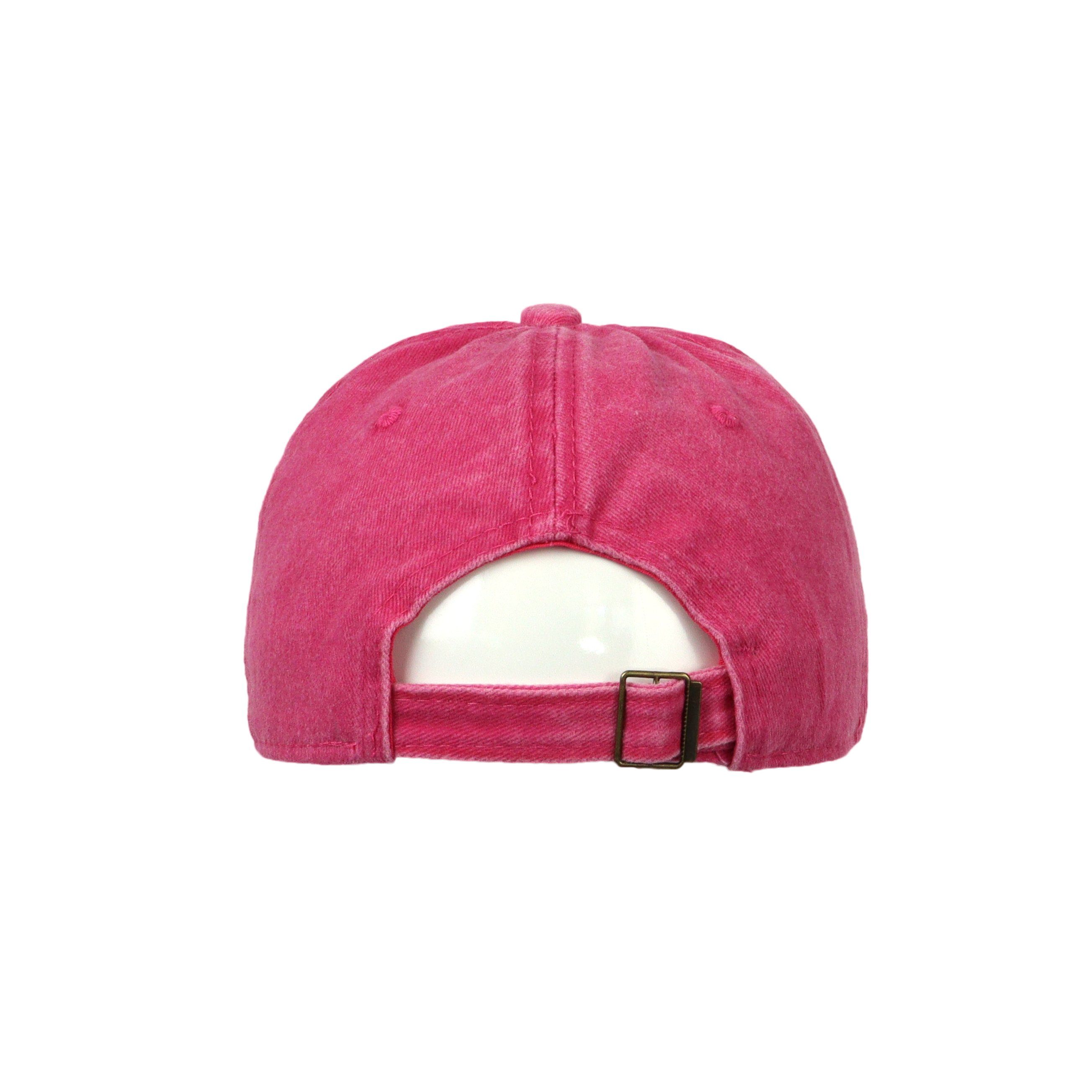 Baseball Belüftungslöcher pink ZEBRO Cap Cap mit Base