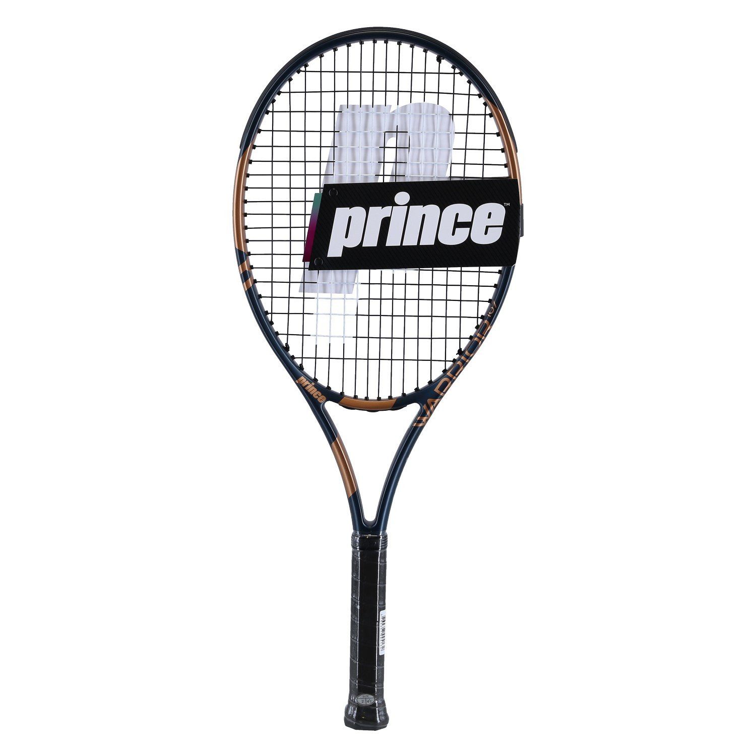 Tennisschläger Warrior 107in/275g/Freizeit blaugrau/bronzebraun - besaitet