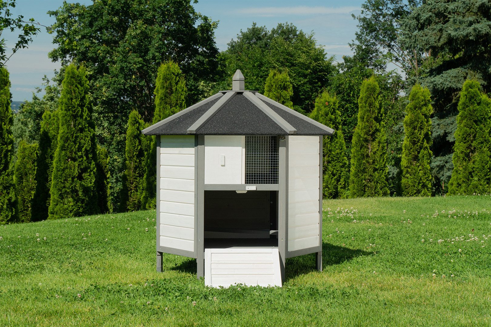 My Animal Hühnerstall Hühnerhaus MH-29 für 3-4 Hühner - Wetterbeständig - Nistkasten, Hühner Käfig, Gehege, separate Eiablage